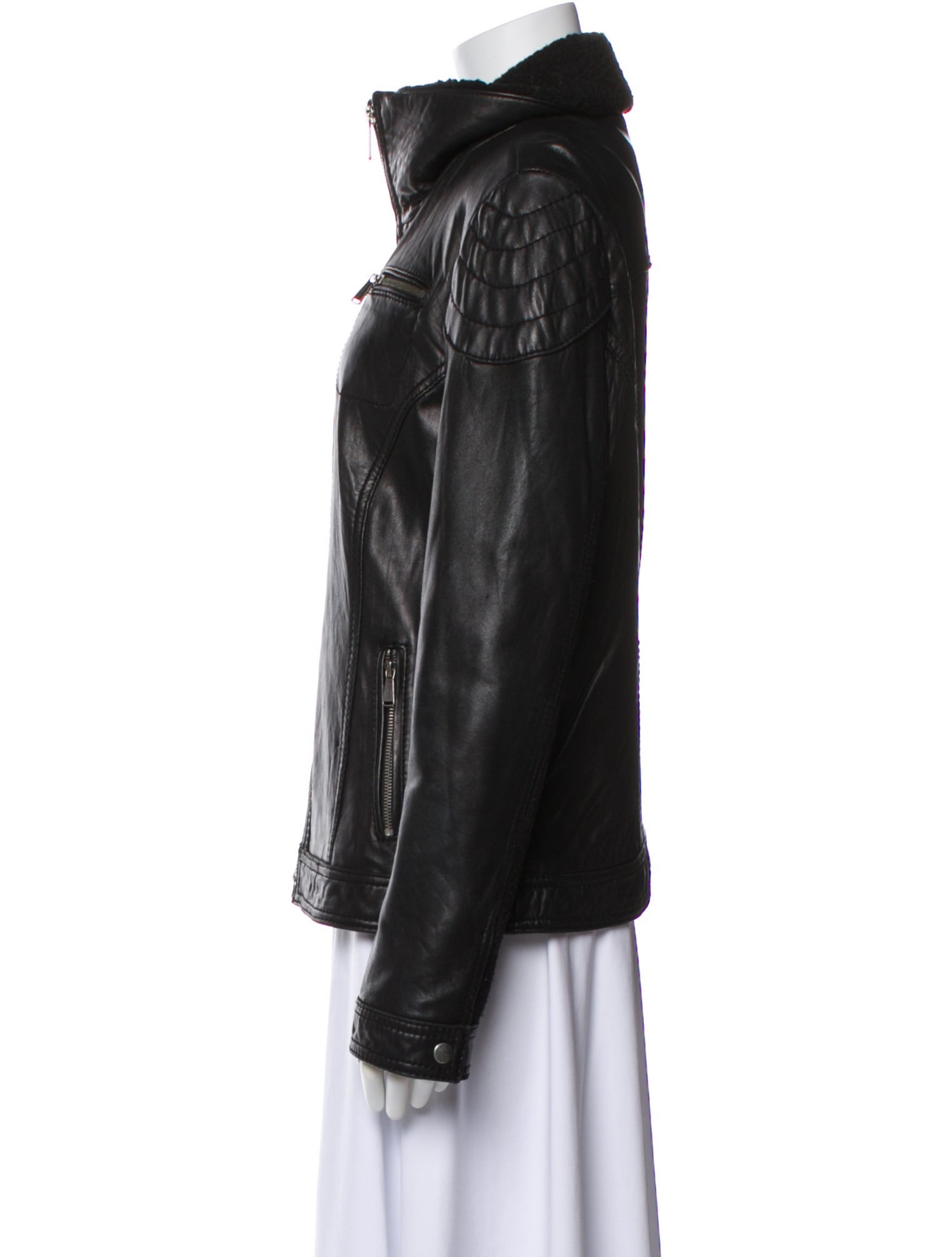 Michael Michael Kors Leather Biker Jacket