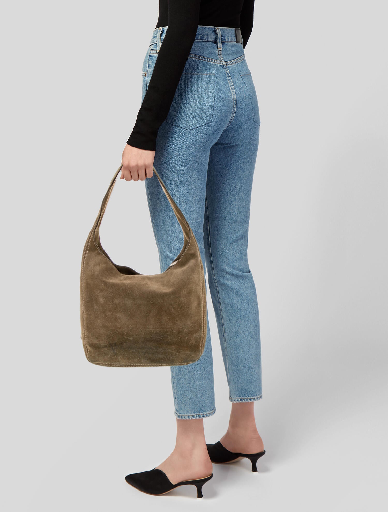 Michael Michael Kors Suede Shoulder Bag