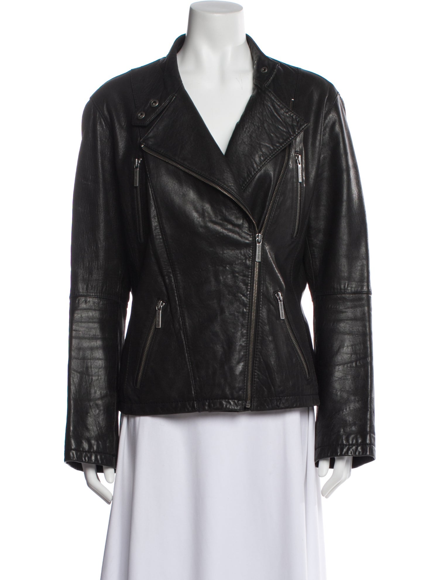 Michael Michael Kors Leather Biker Jacket