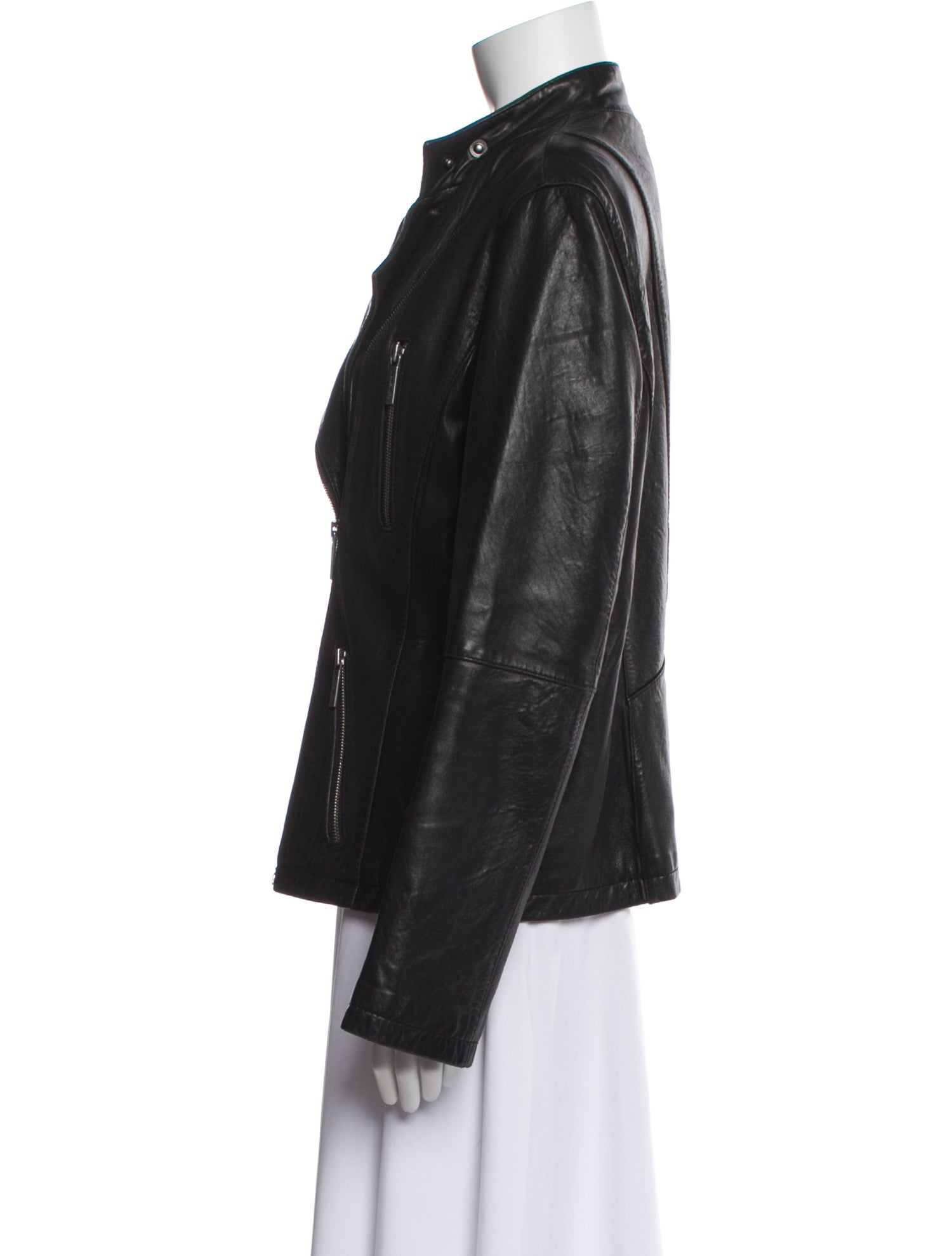 Michael Michael Kors Leather Biker Jacket