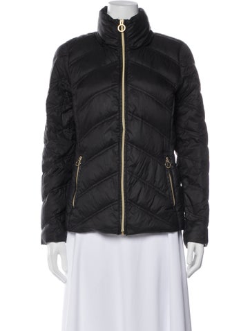 Pre-owned Michael Michael Kors Nylon Down Jacket In Blue