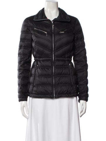 Pre-owned Michael Michael Kors Nylon Down Jacket In Gray