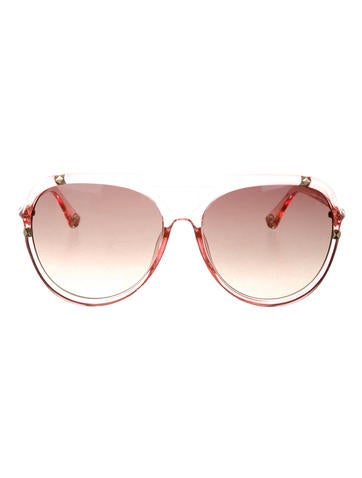 Michael by Michael Kors Translucent Aviator Sunglasses