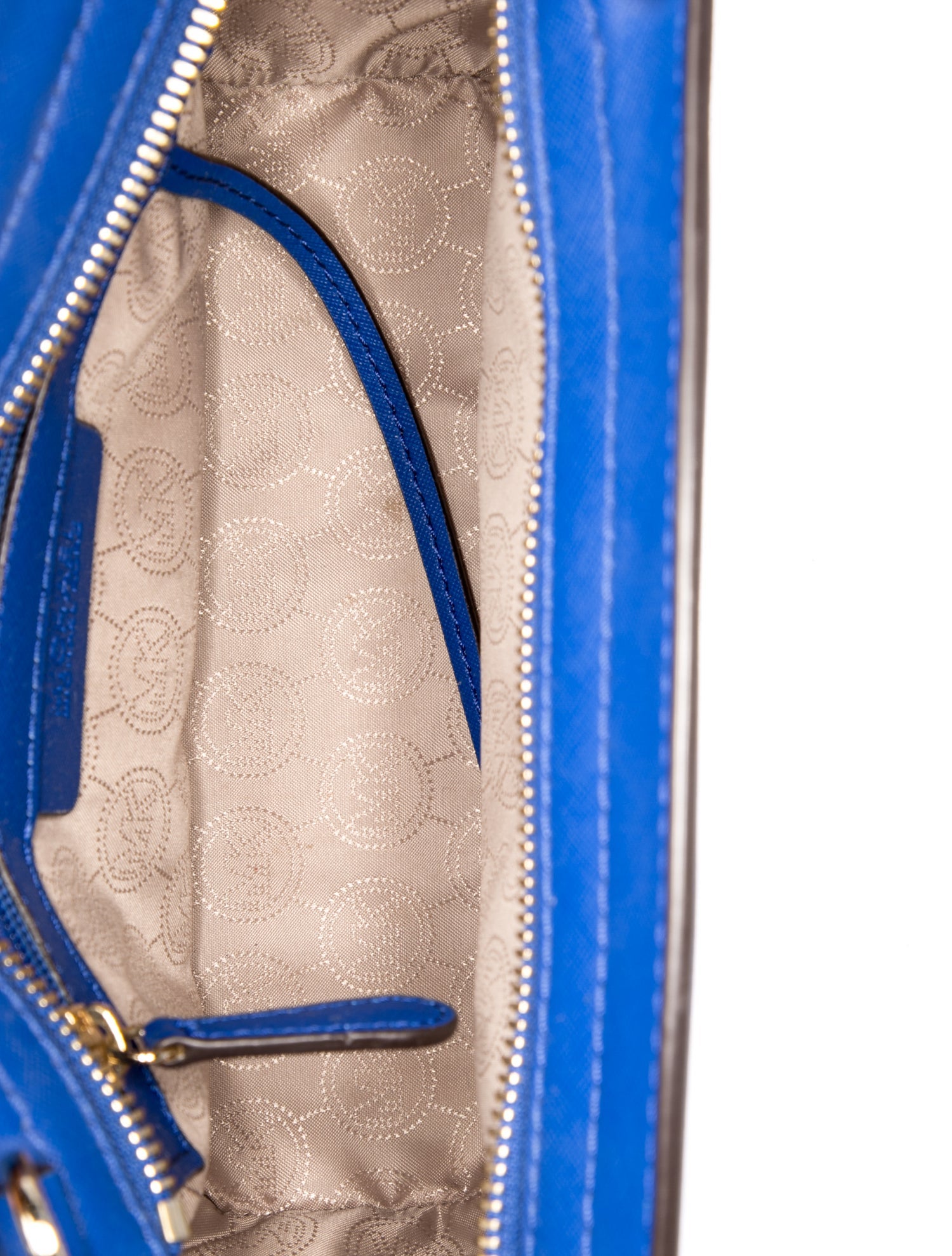 Michael Michael Kors Leather Crossbody Bag - Blue Crossbody Bags
