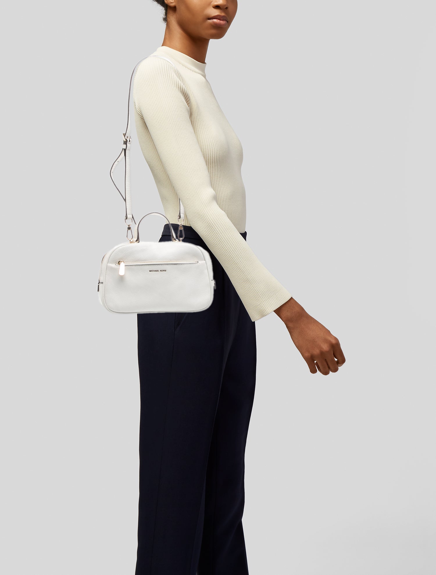 Michael Michael Kors Malibu Woven Straw Tote - Neutrals Handle