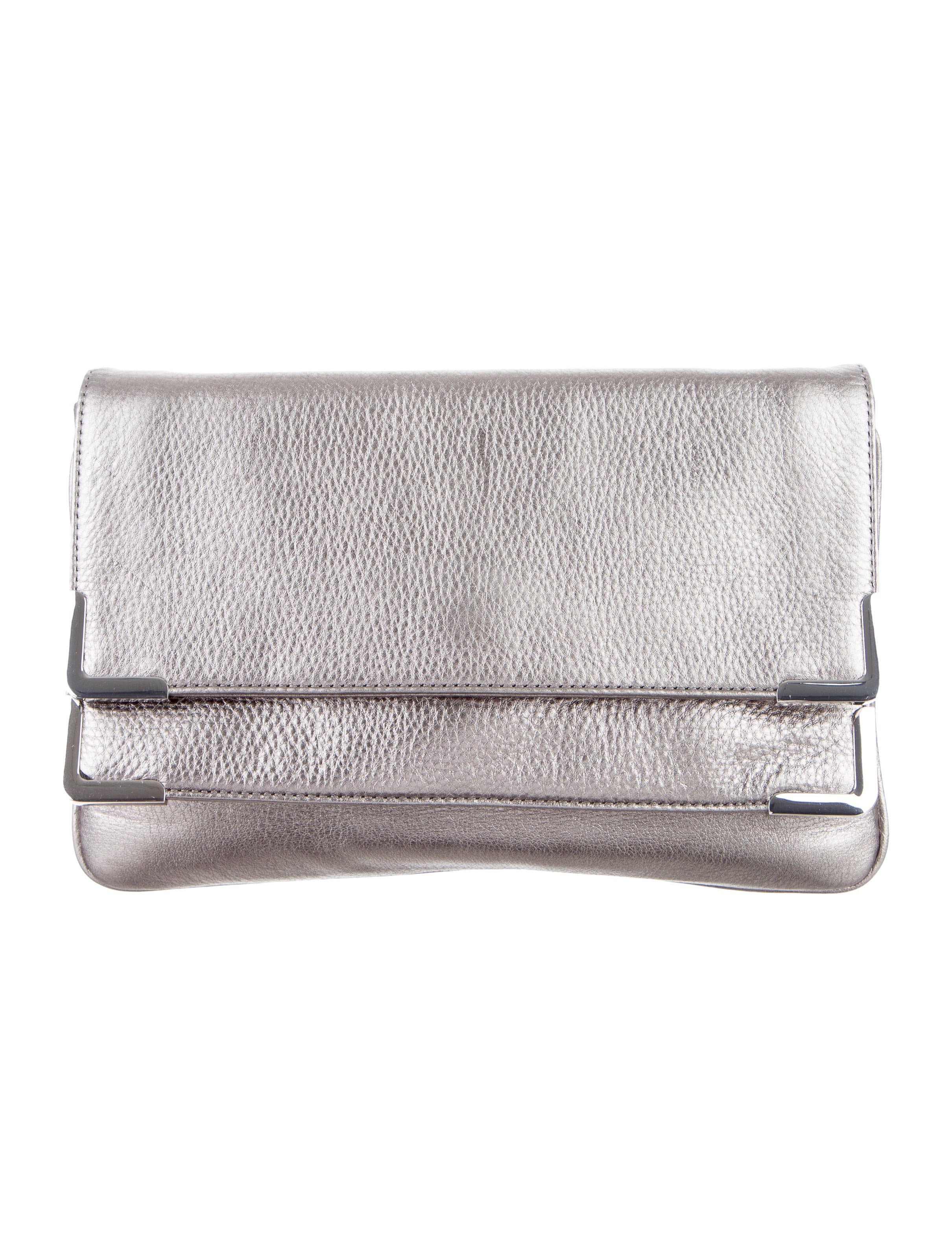 Michael Michael Kors Metallic Leather Clutch