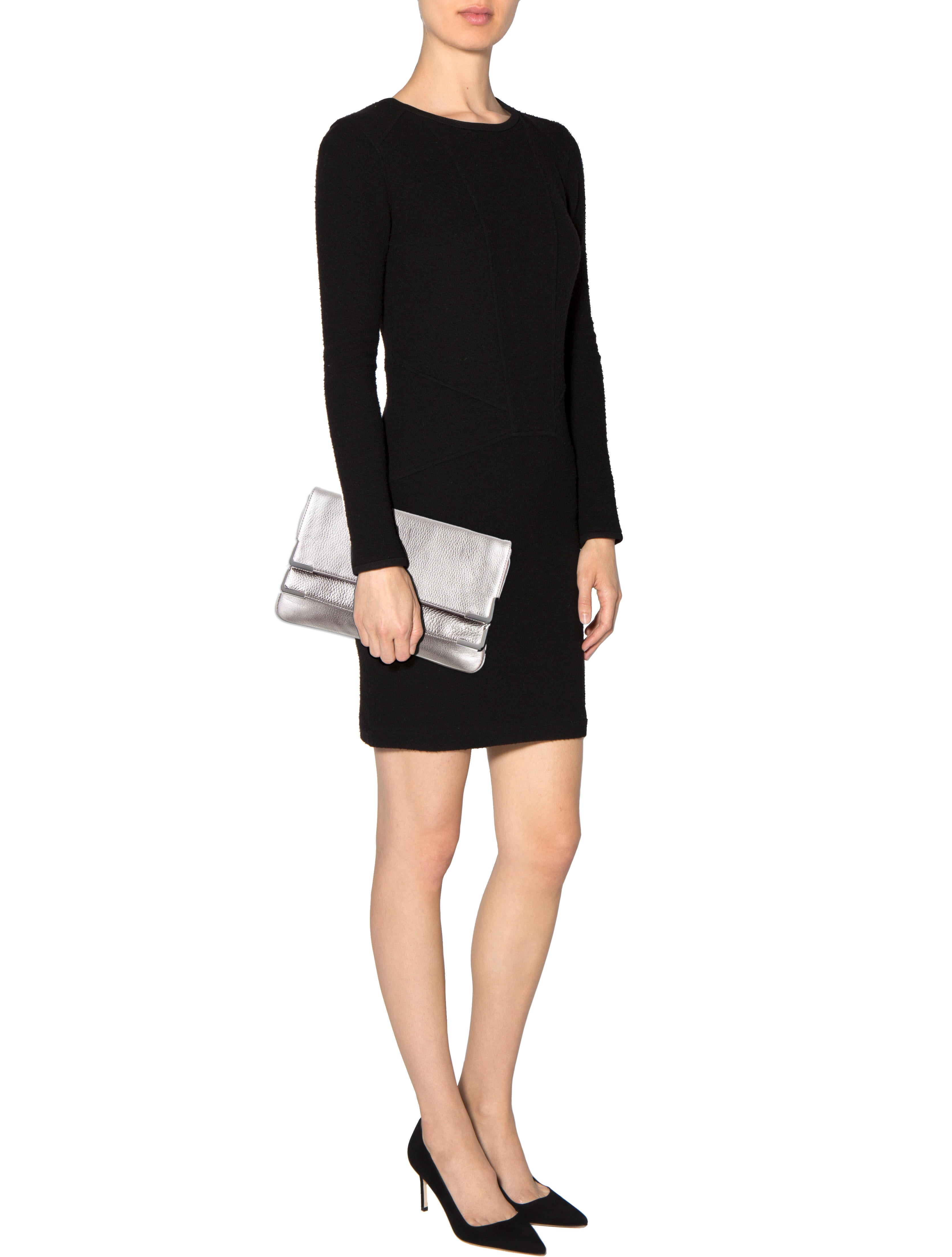 Michael Michael Kors Metallic Leather Clutch