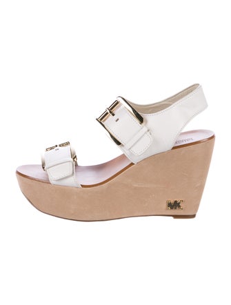Michael Michael Kors Leather Platform Wedges