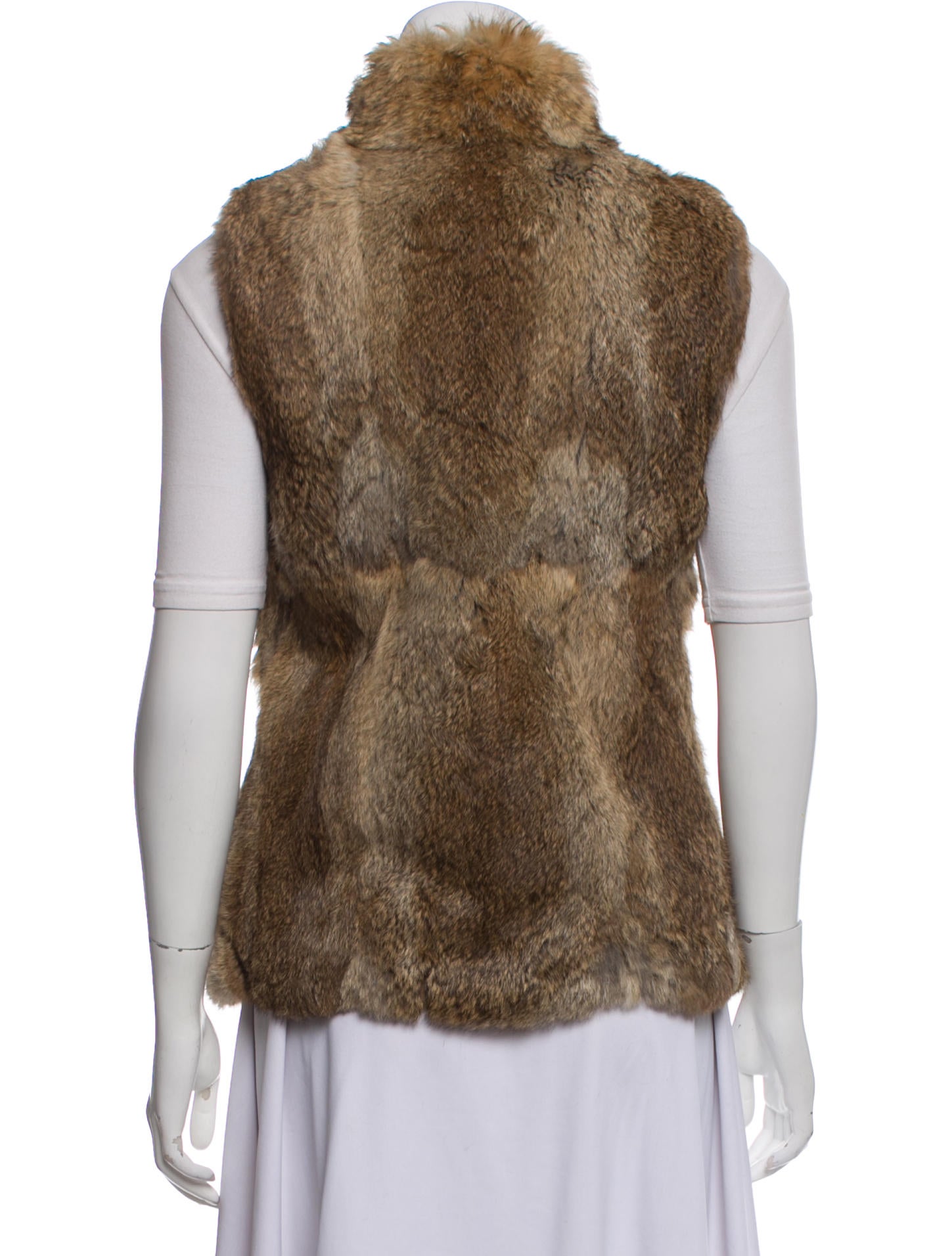 michael kors rabbit fur vest
