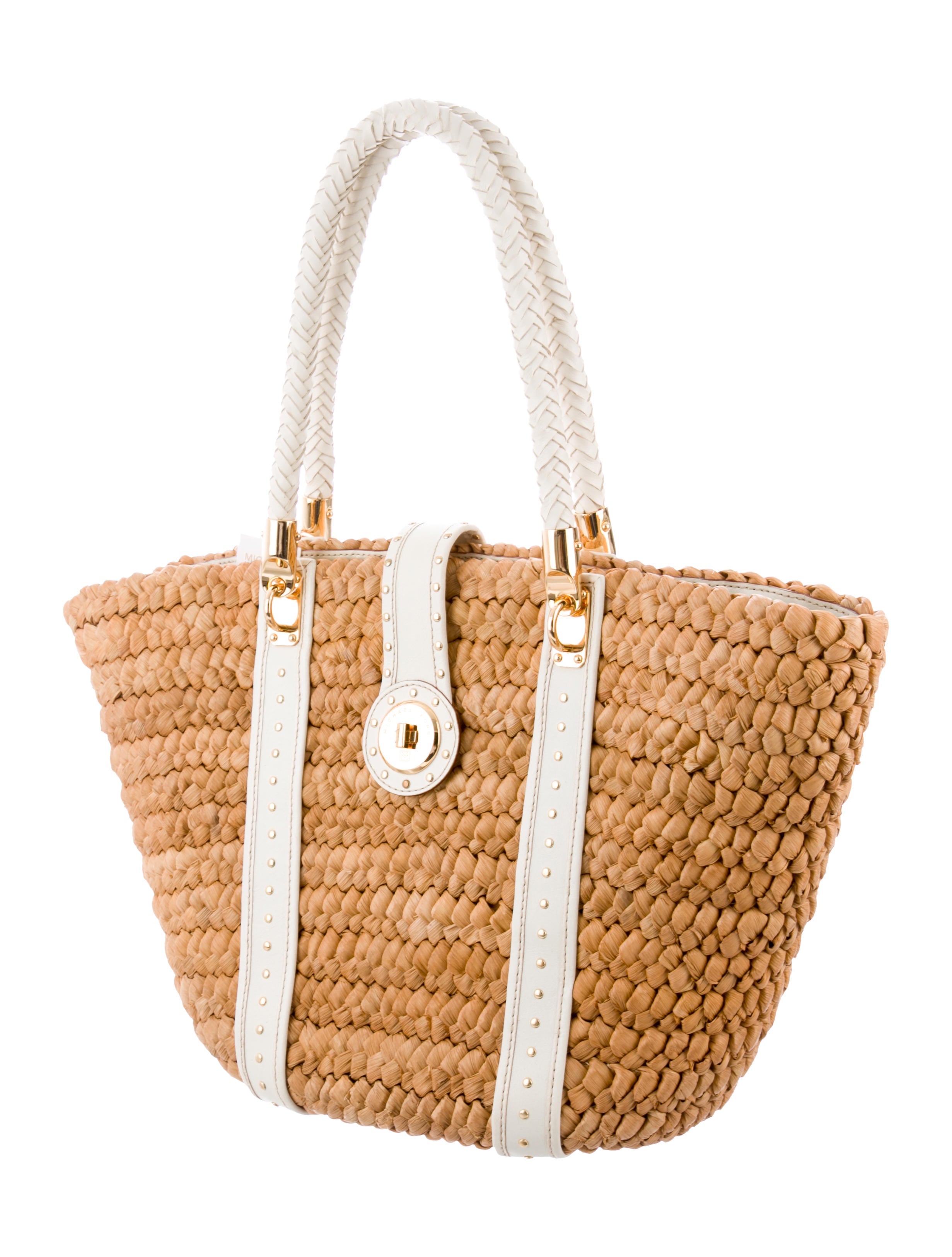 michael kors santorini straw bag