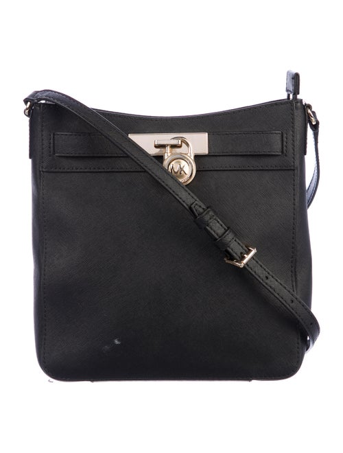 Michael Michael Kors Leather Crossbody Bag Black