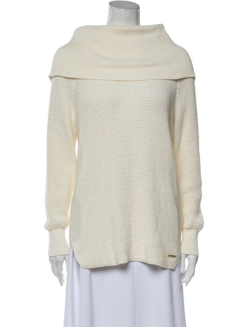 Michael Michael Kors Off-The-Shoulder Sweater Whit