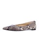 Michael Michael Kors Leather Animal Print Flats