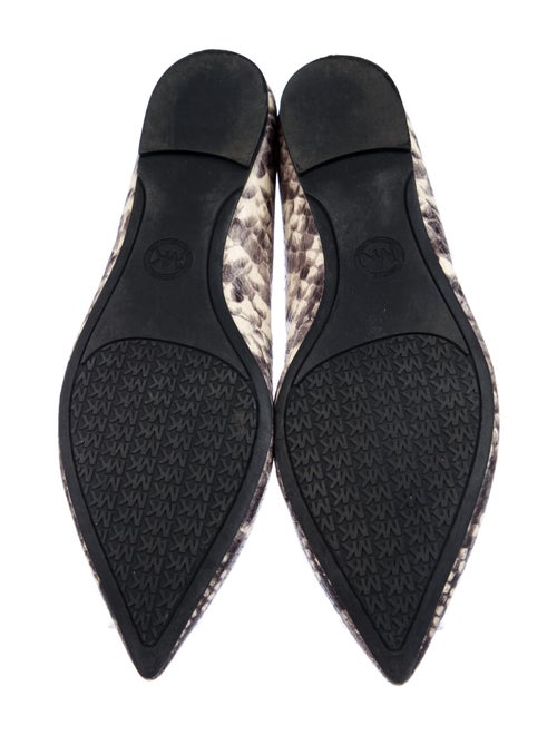 Michael Michael Kors Leather Animal Print Flats