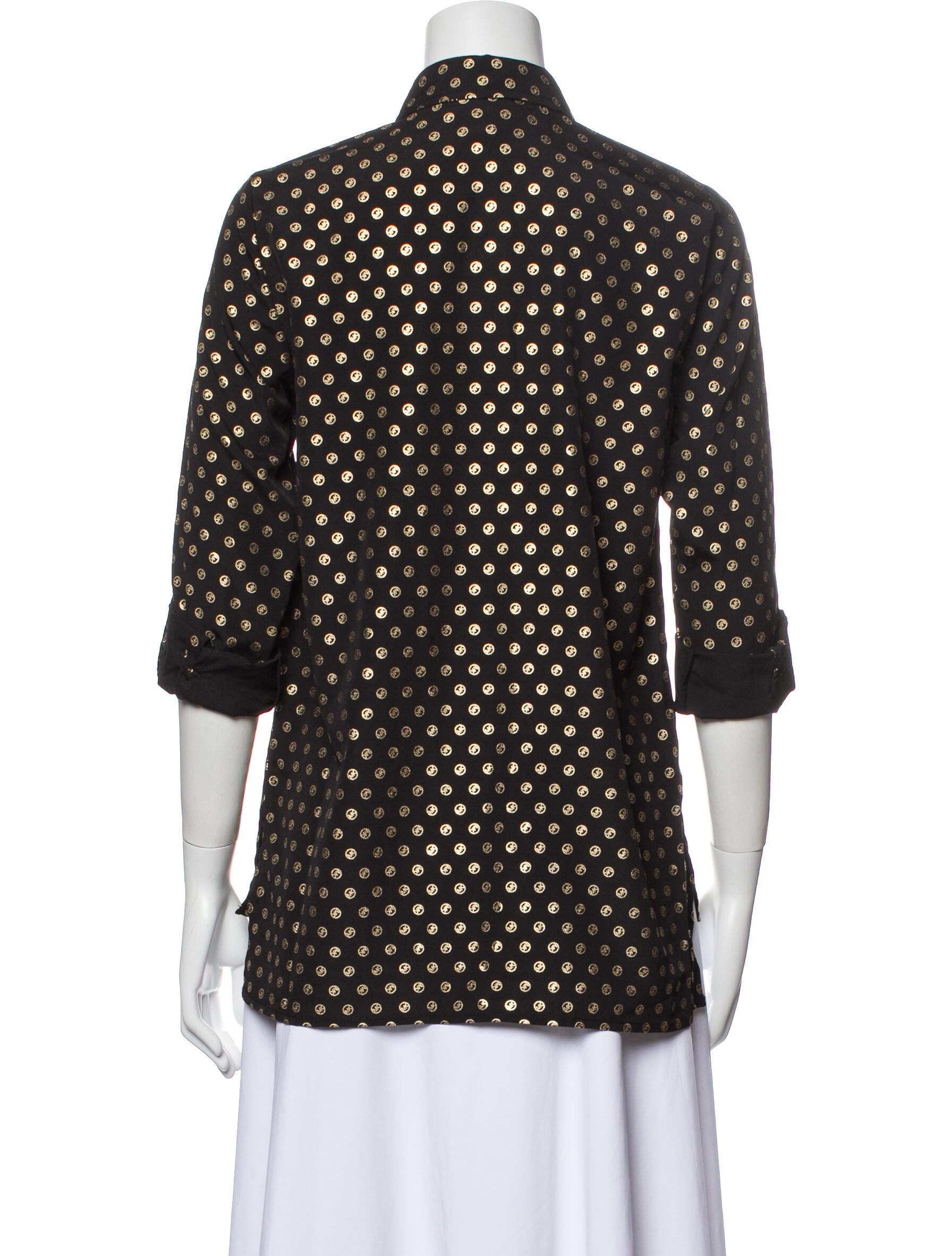 michael kors polka dot top