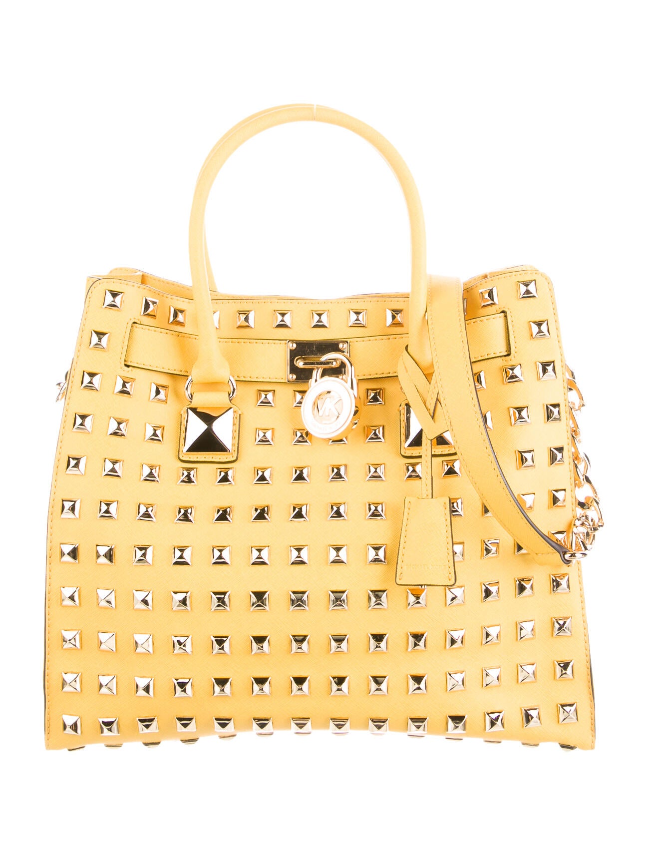 Michael Michael Kors Studded Leather Handle Bag