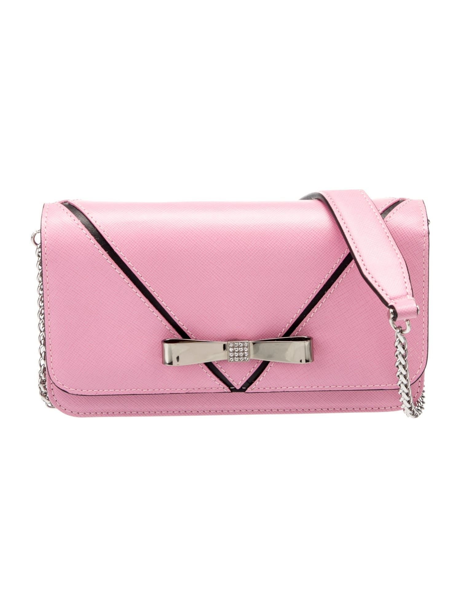 Max Stanco Saffiano Leather Clutch