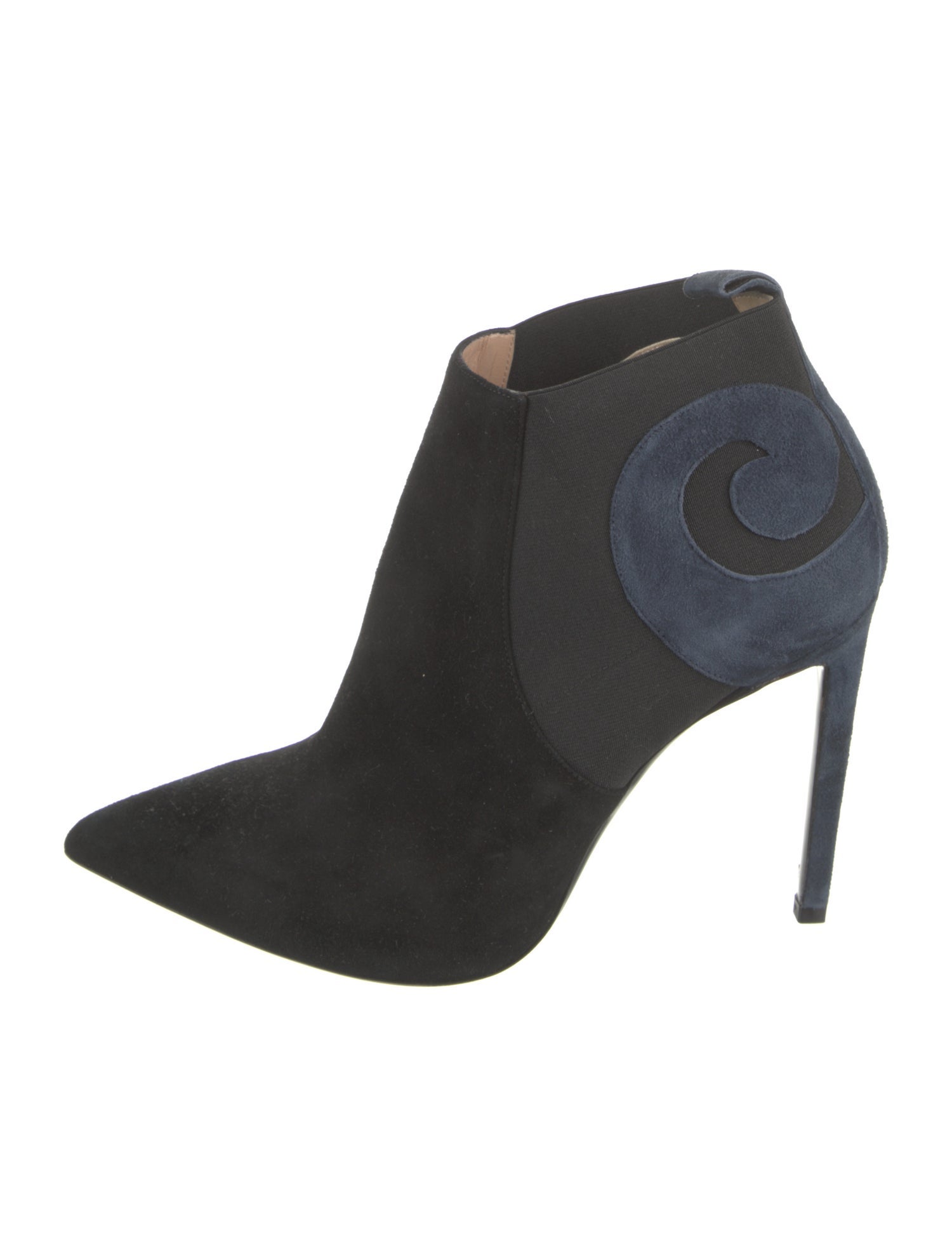 Marco Baldassari Suede Colorblock Pattern Boots