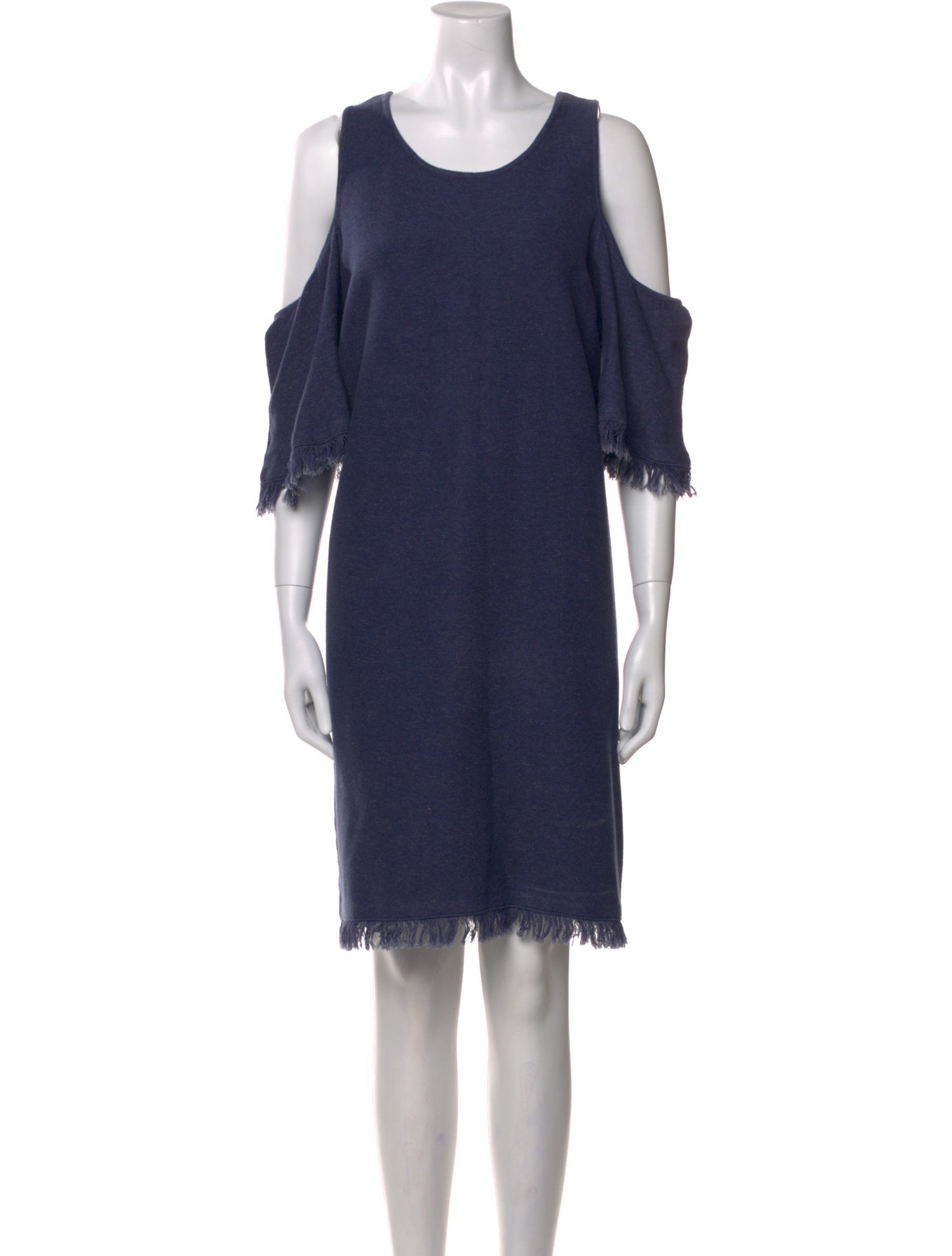 Milly Scoop Neck Knee-Length Dress