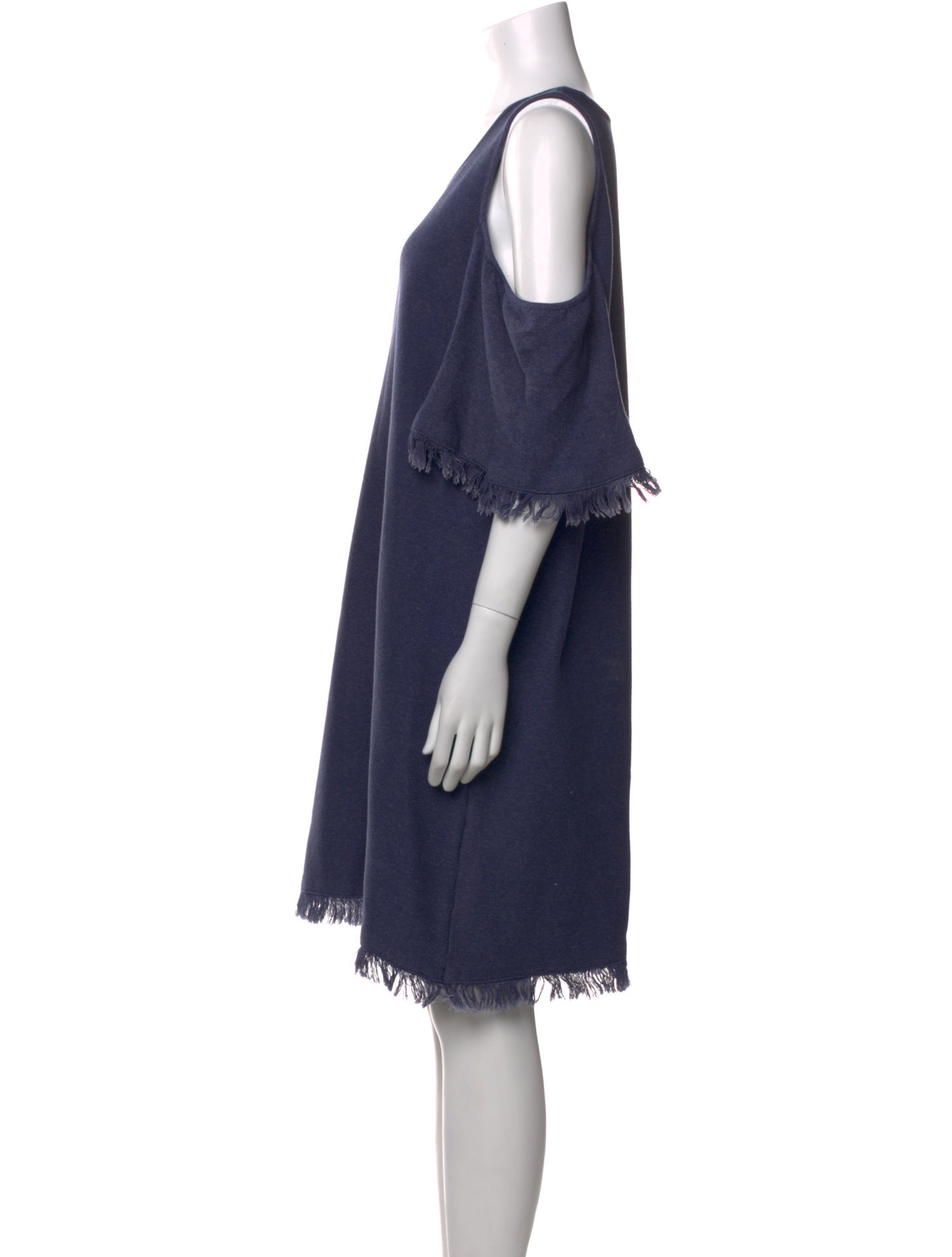 Milly Scoop Neck Knee-Length Dress