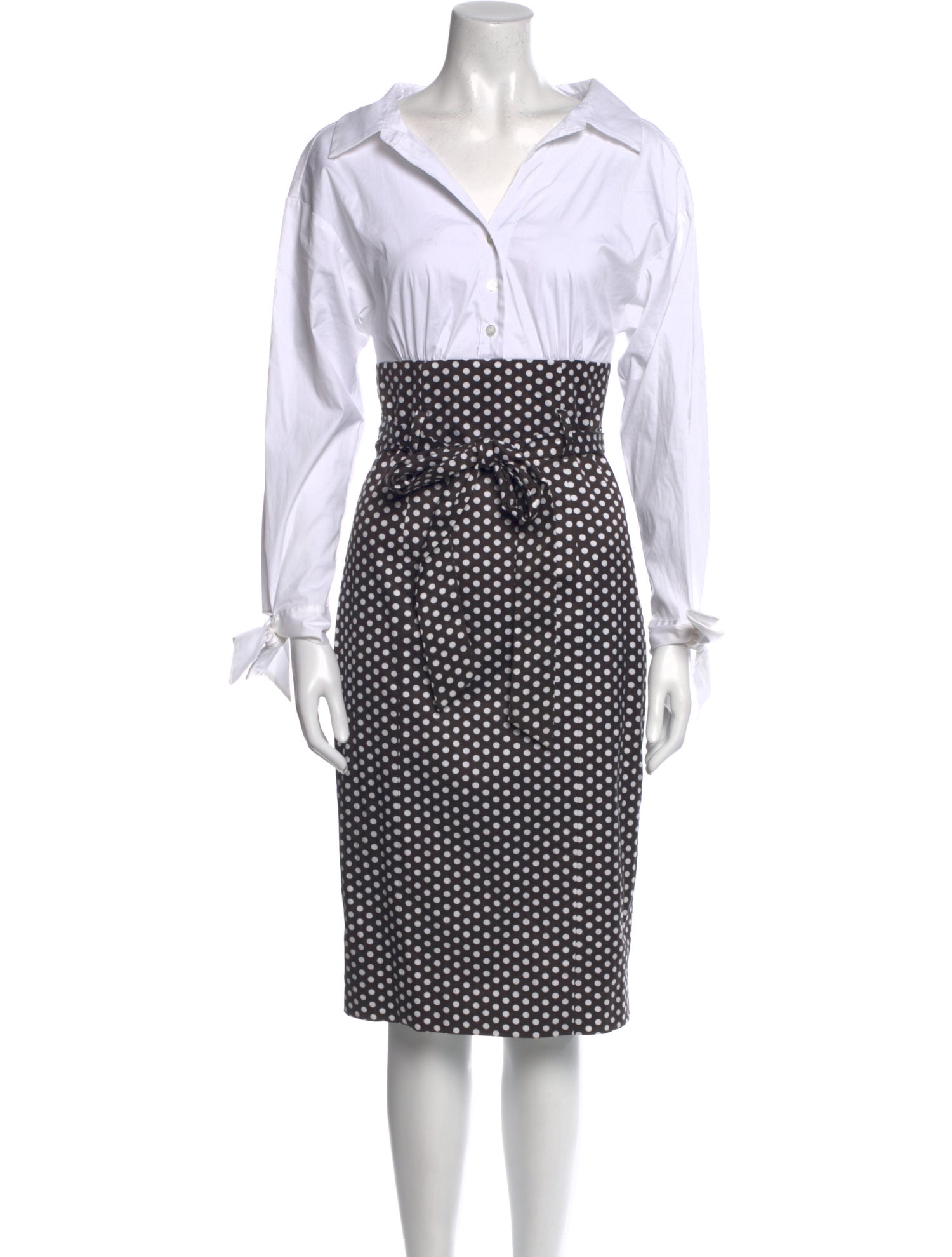 Milly Polka Dot Print Mini Dress