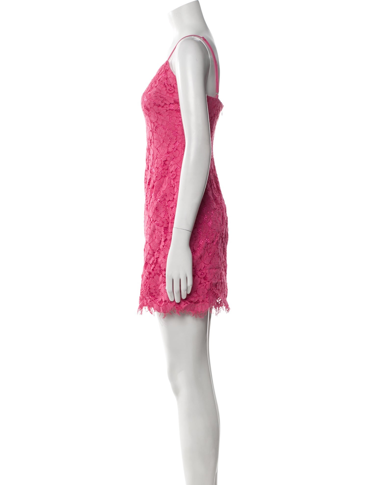 milly pink lace dress Milly Lace Pattern Mini Dress - Pink Dresses, Clothing - WM6100391