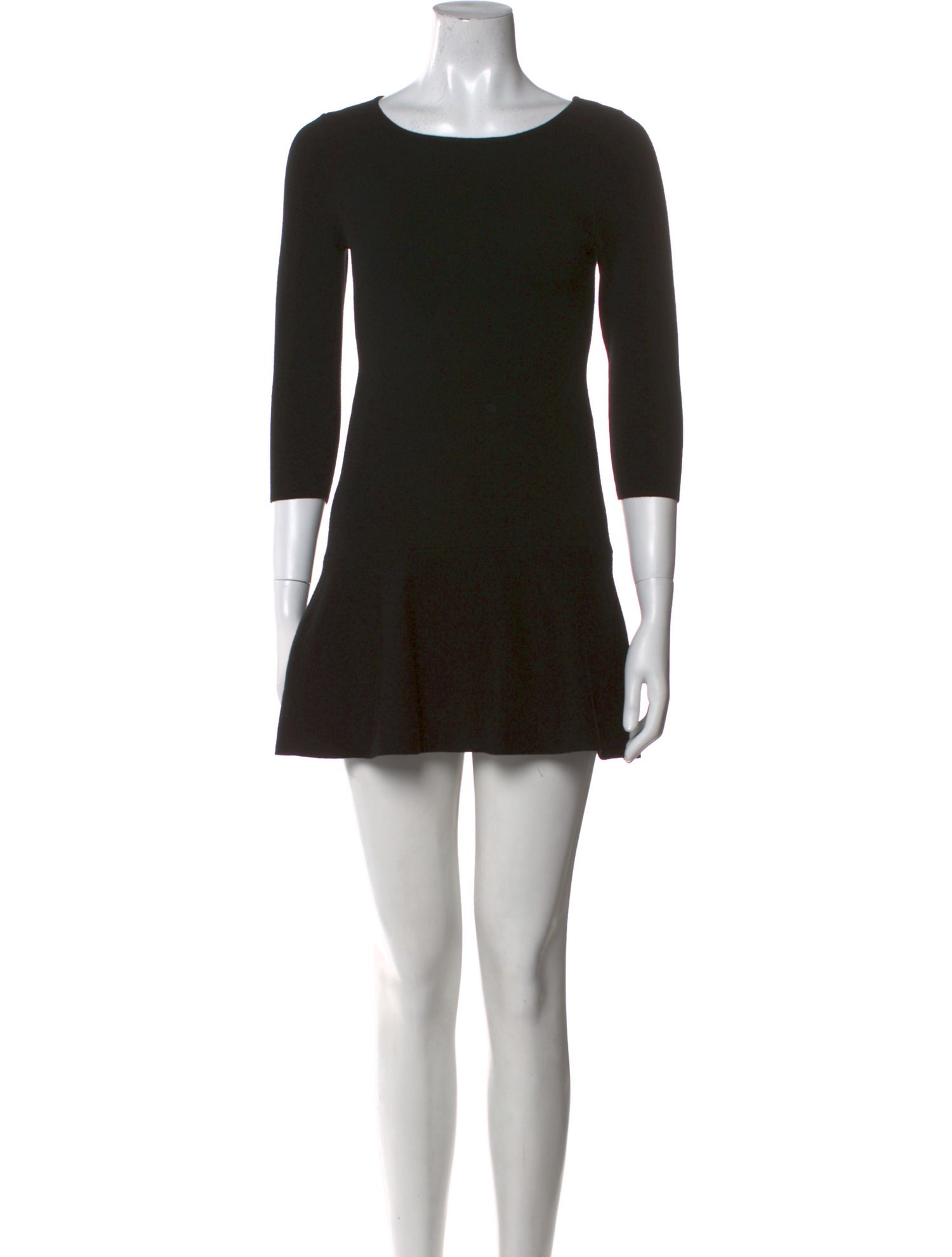 Milly Scoop Neck Mini Dress