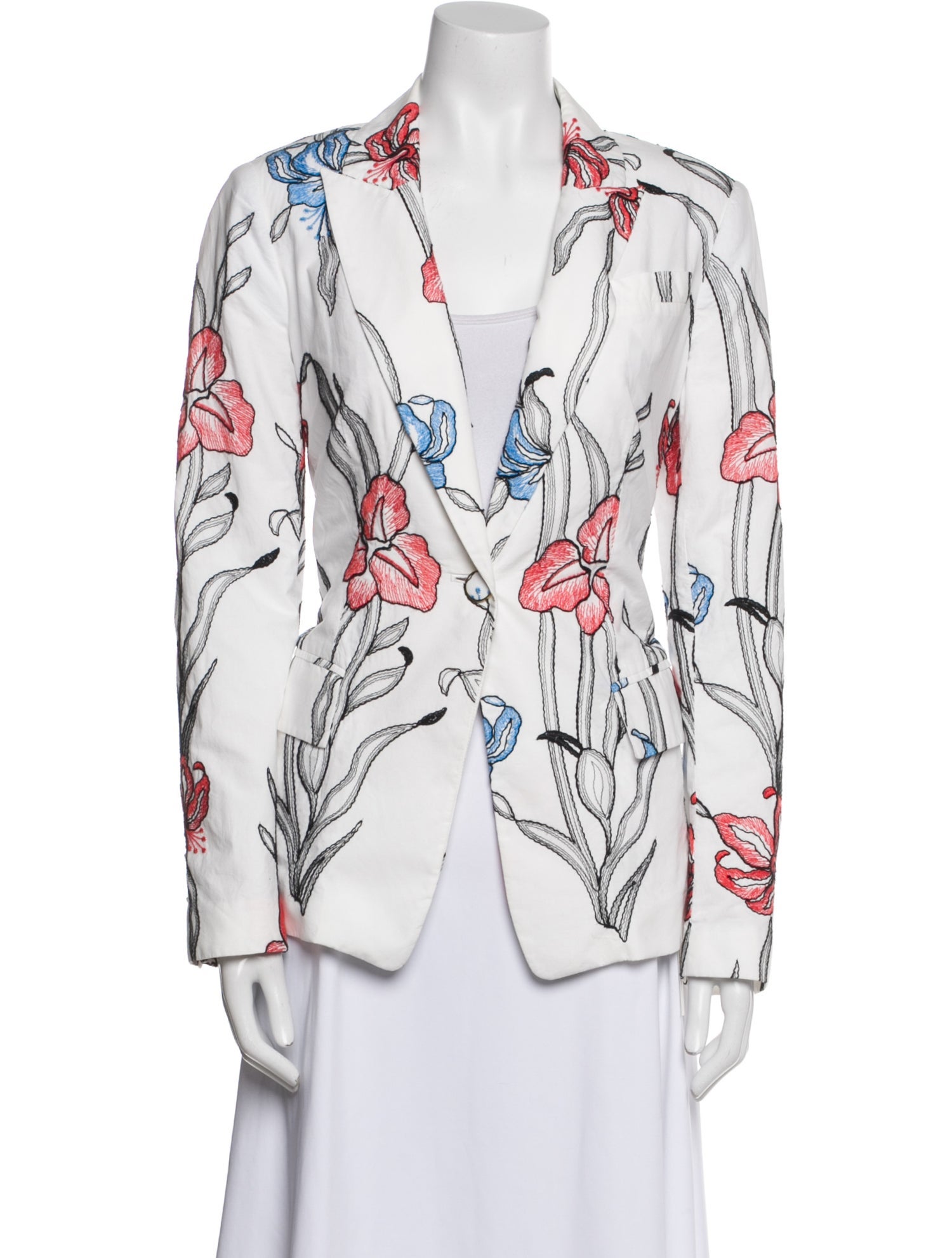 Milly Floral Print Blazer