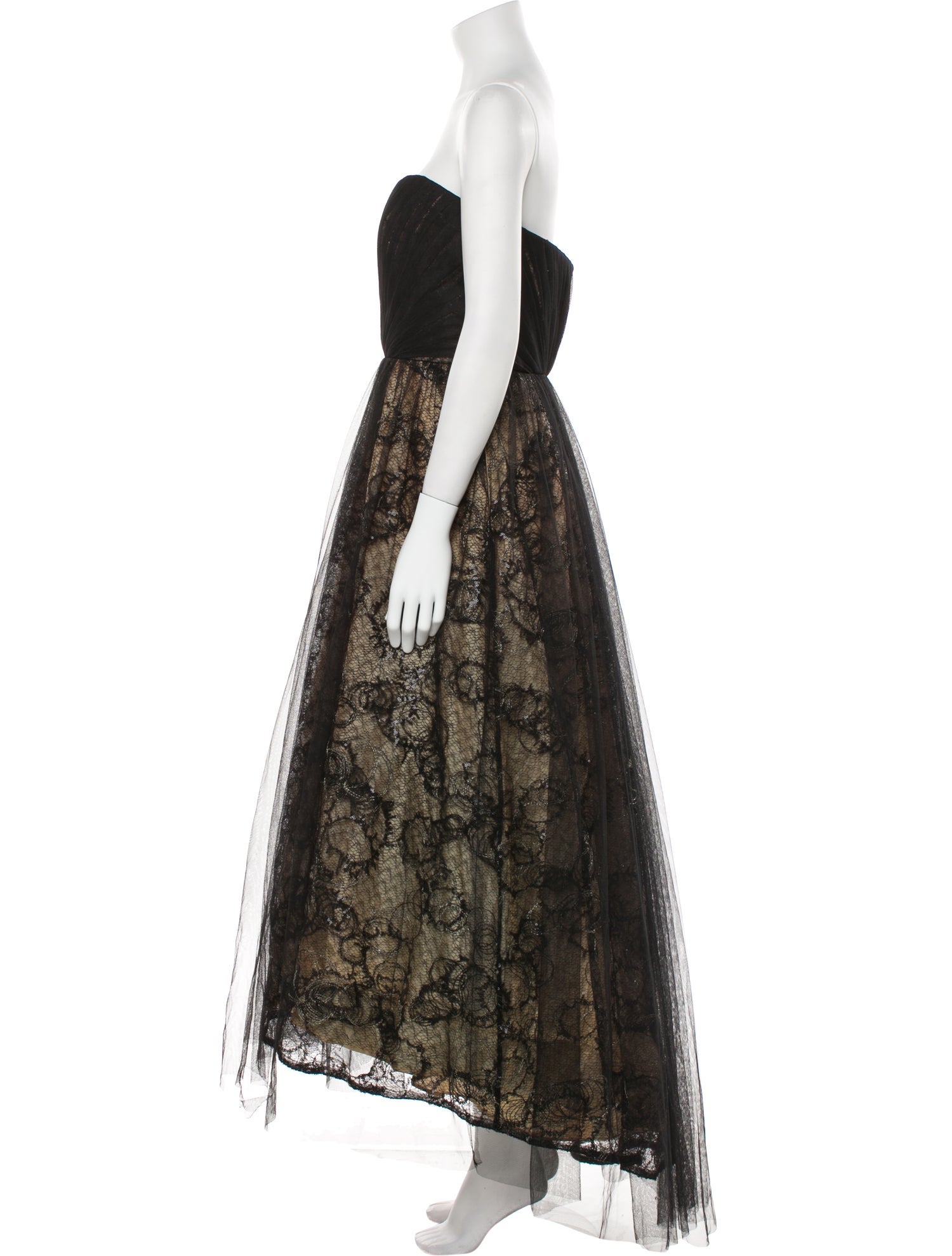 Milly Lace Pattern Long Dress