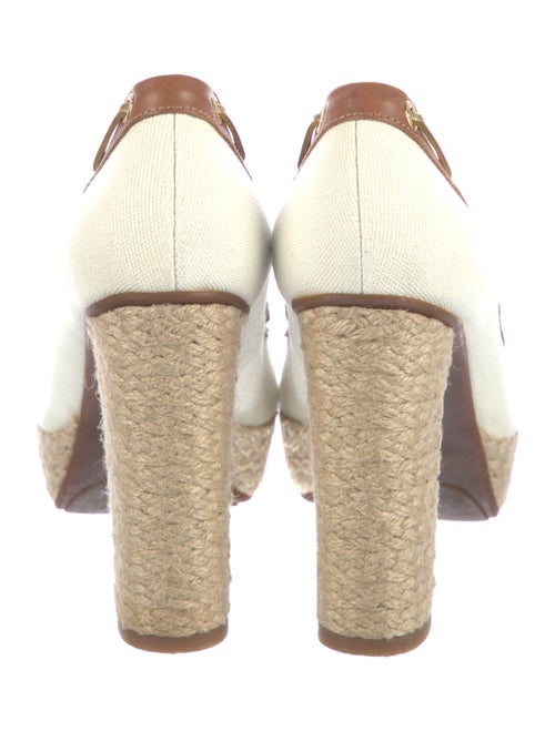 Milly Canvas Colorblock Pattern Slingback Pumps