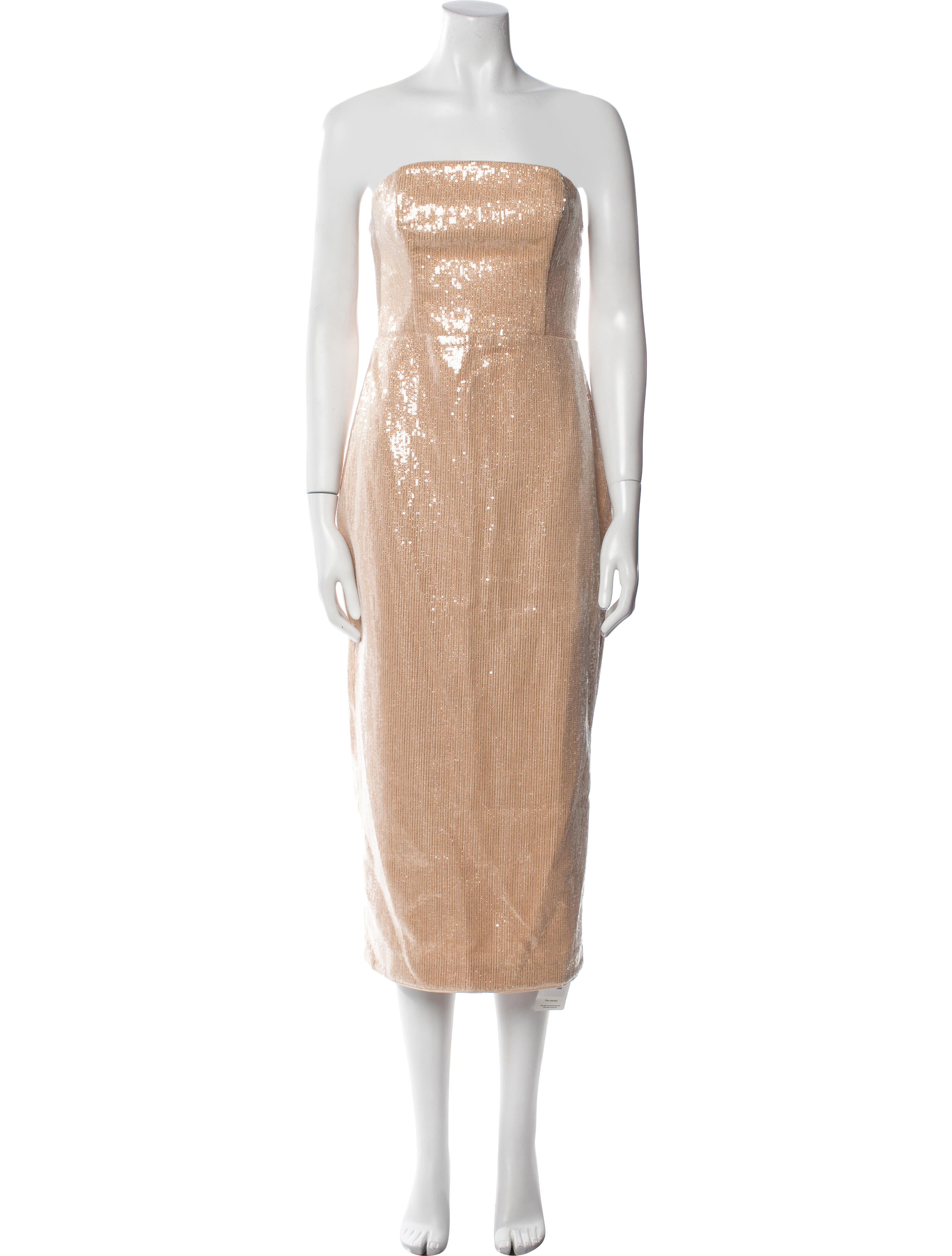 Milly Strapless Midi Length Dress w/ Tags