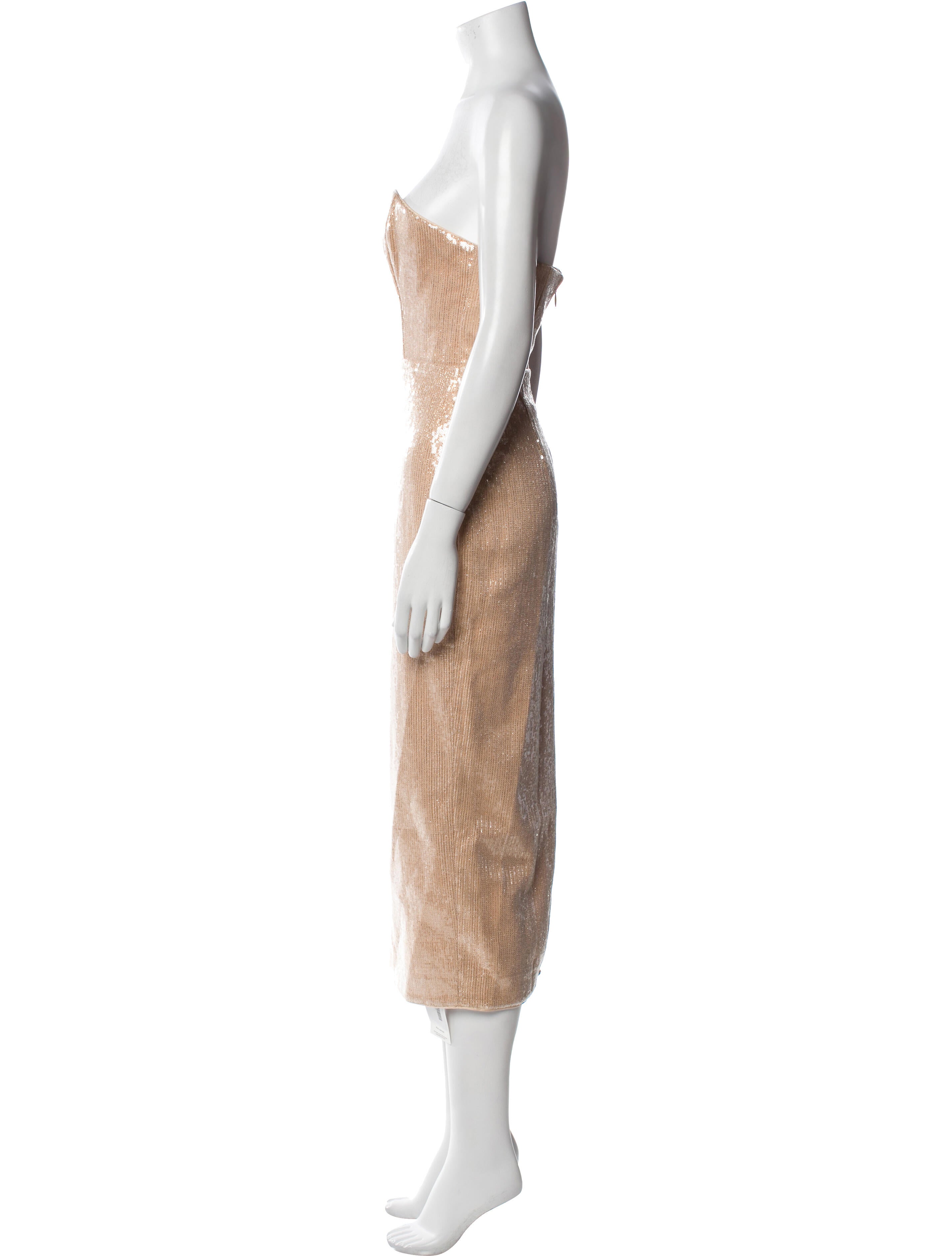 Milly Strapless Midi Length Dress w/ Tags