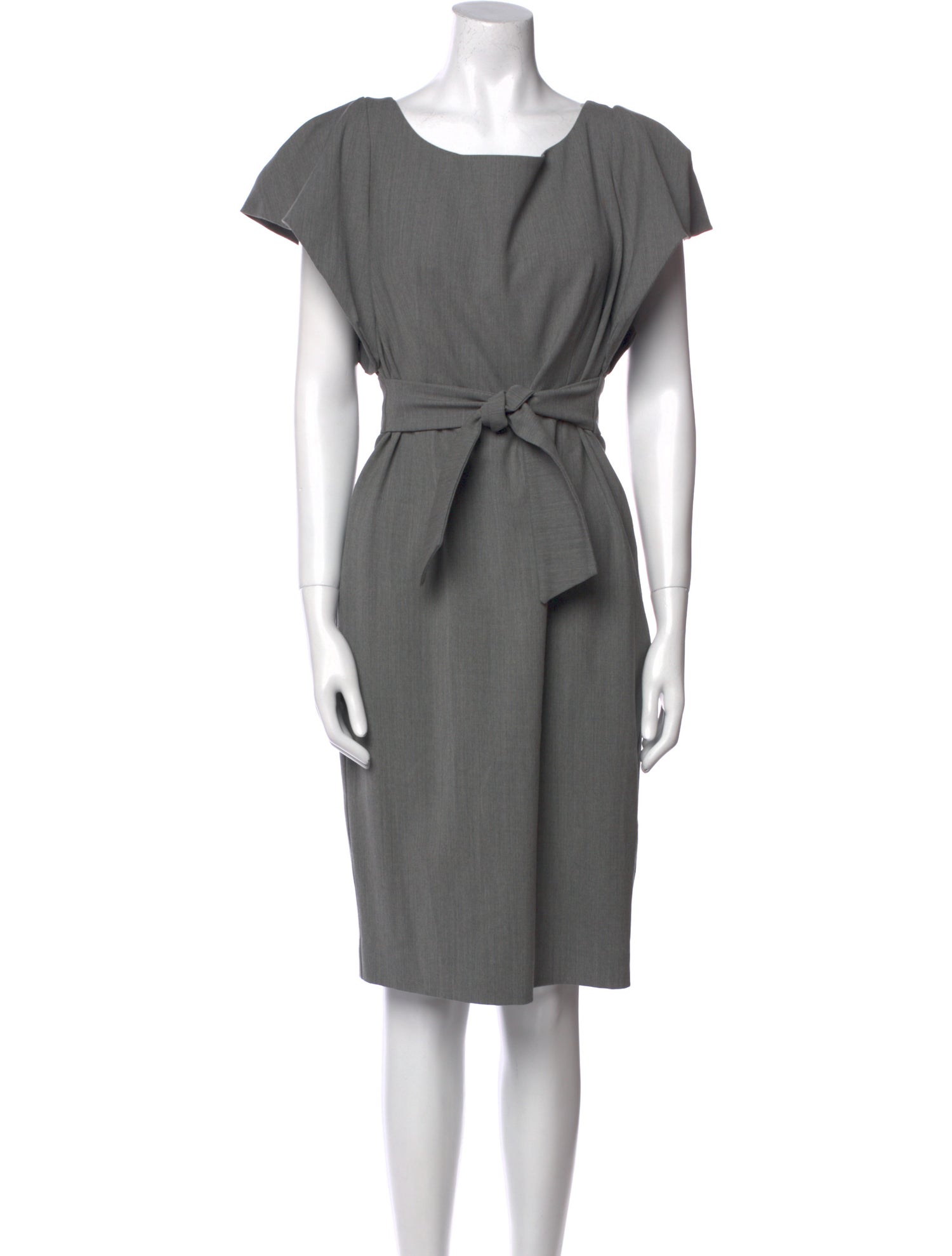 Milly Scoop Neck Knee-Length Dress