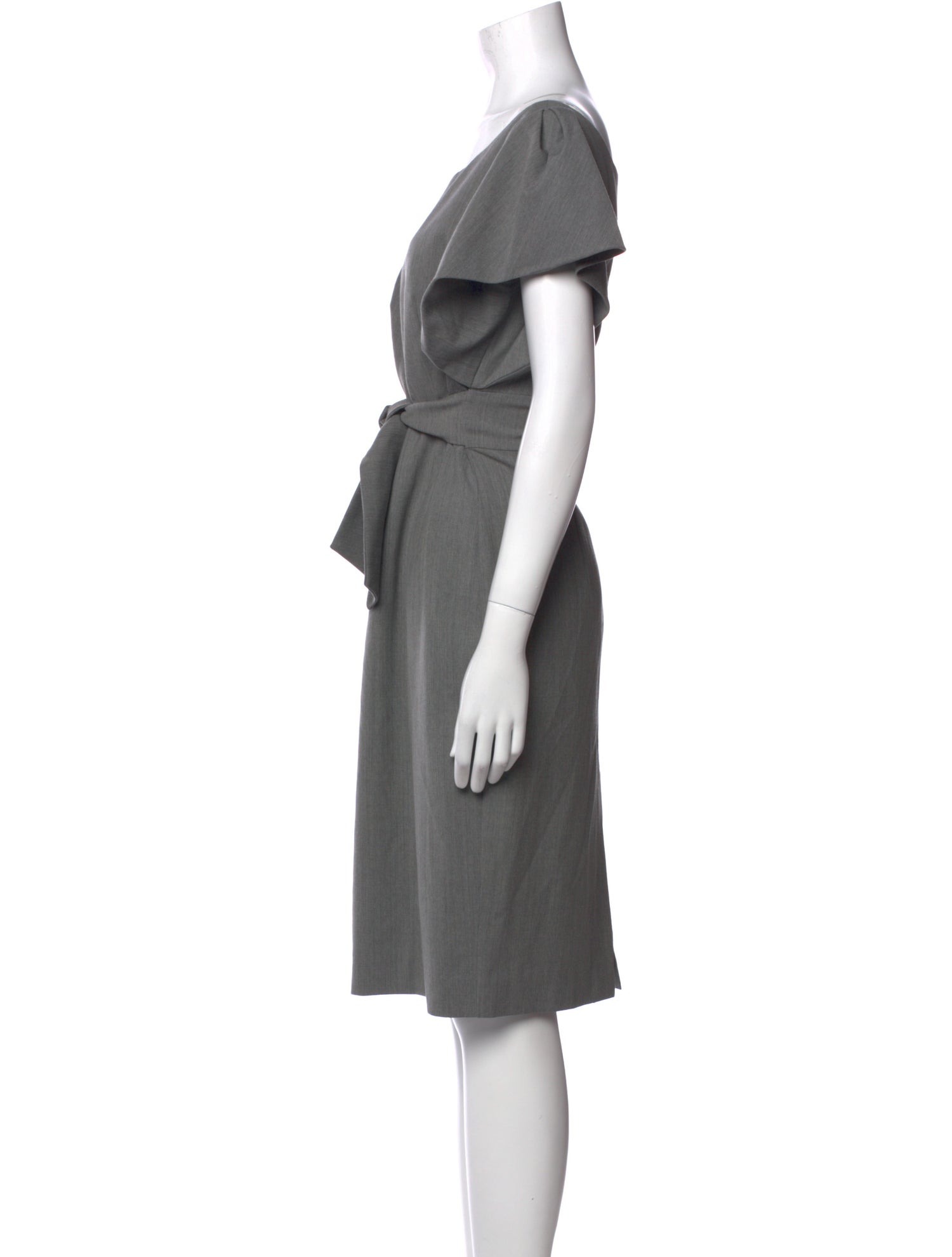Milly Scoop Neck Knee-Length Dress