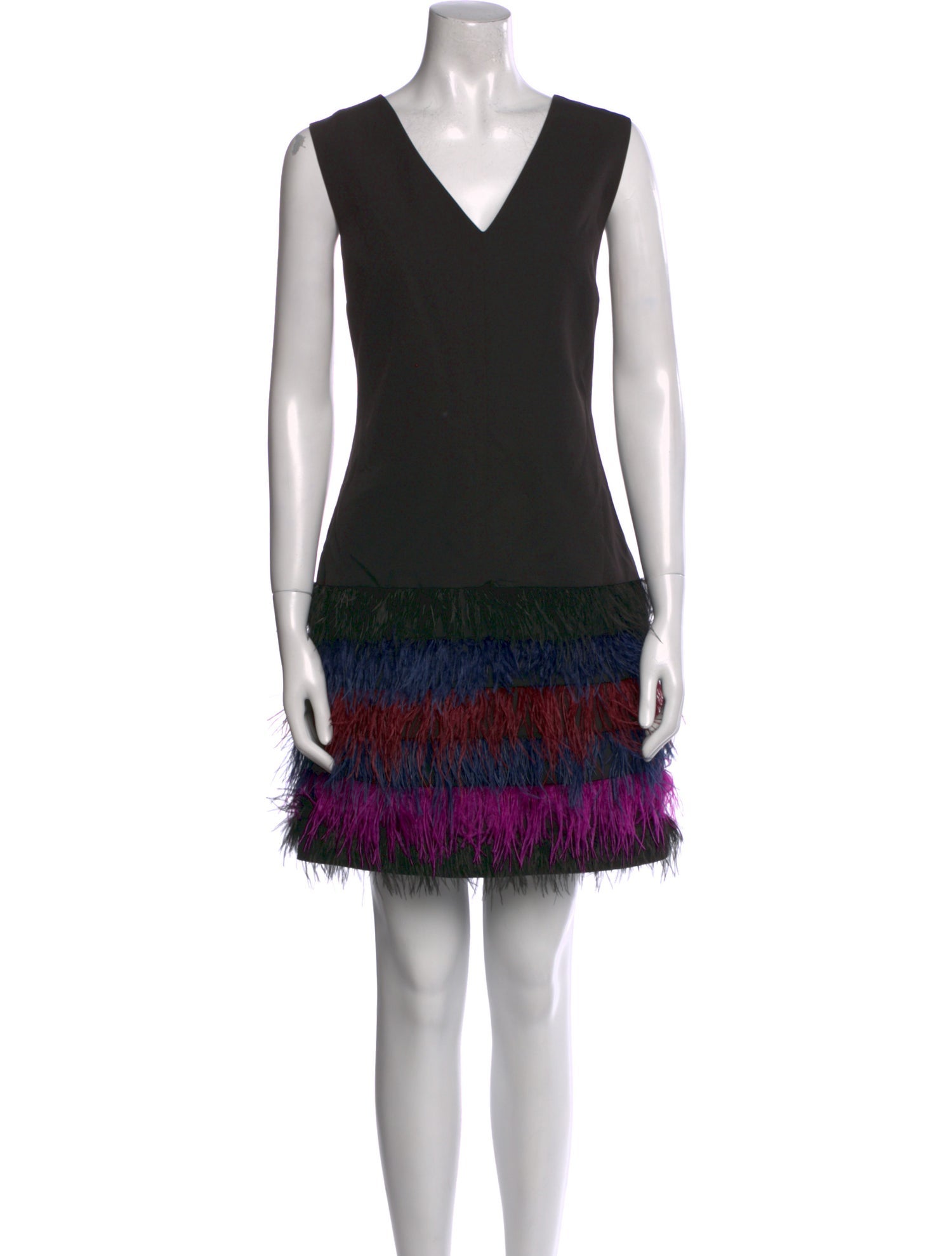 Milly V-Neck Mini Dress w/ Tags