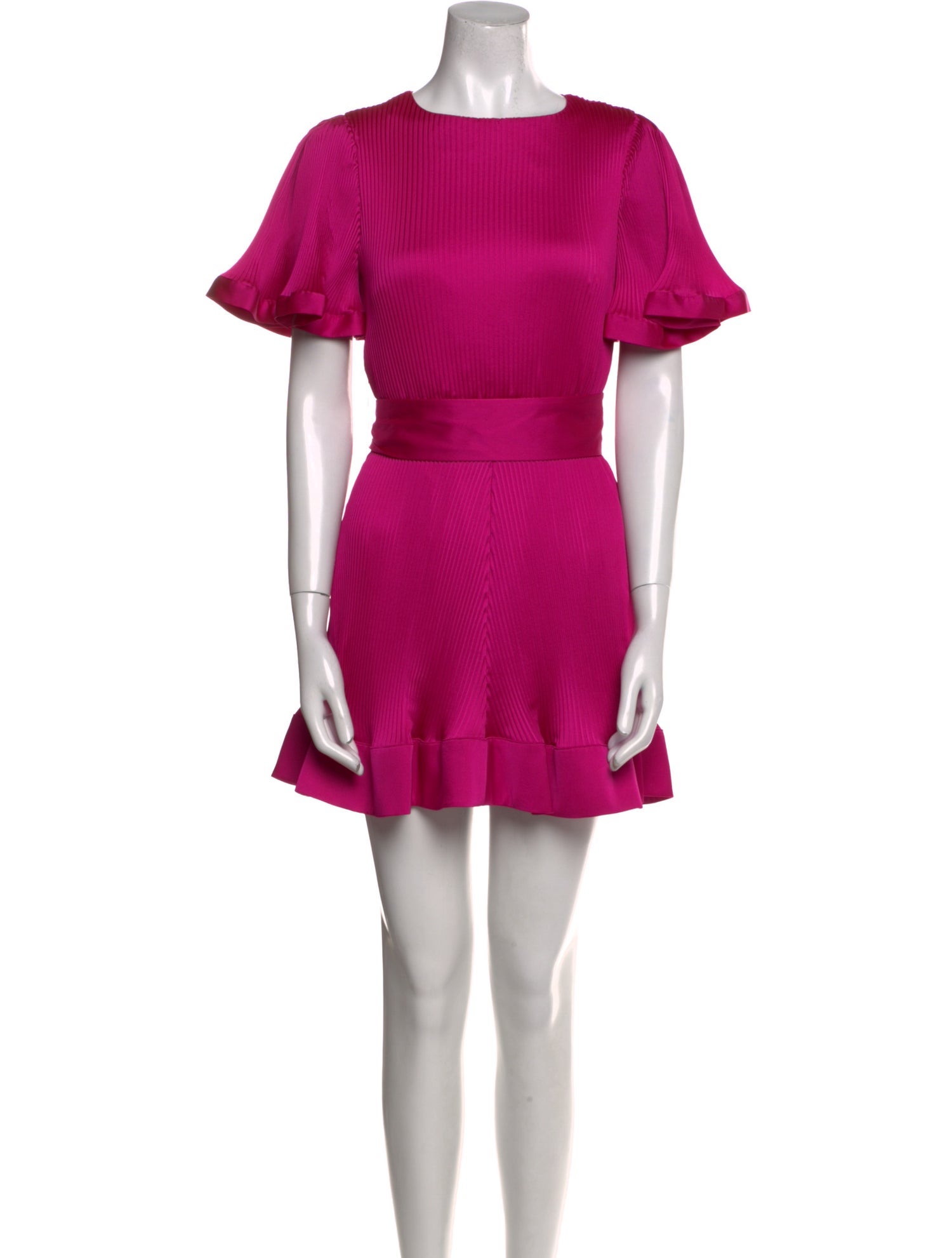 Milly Scoop Neck Mini Dress