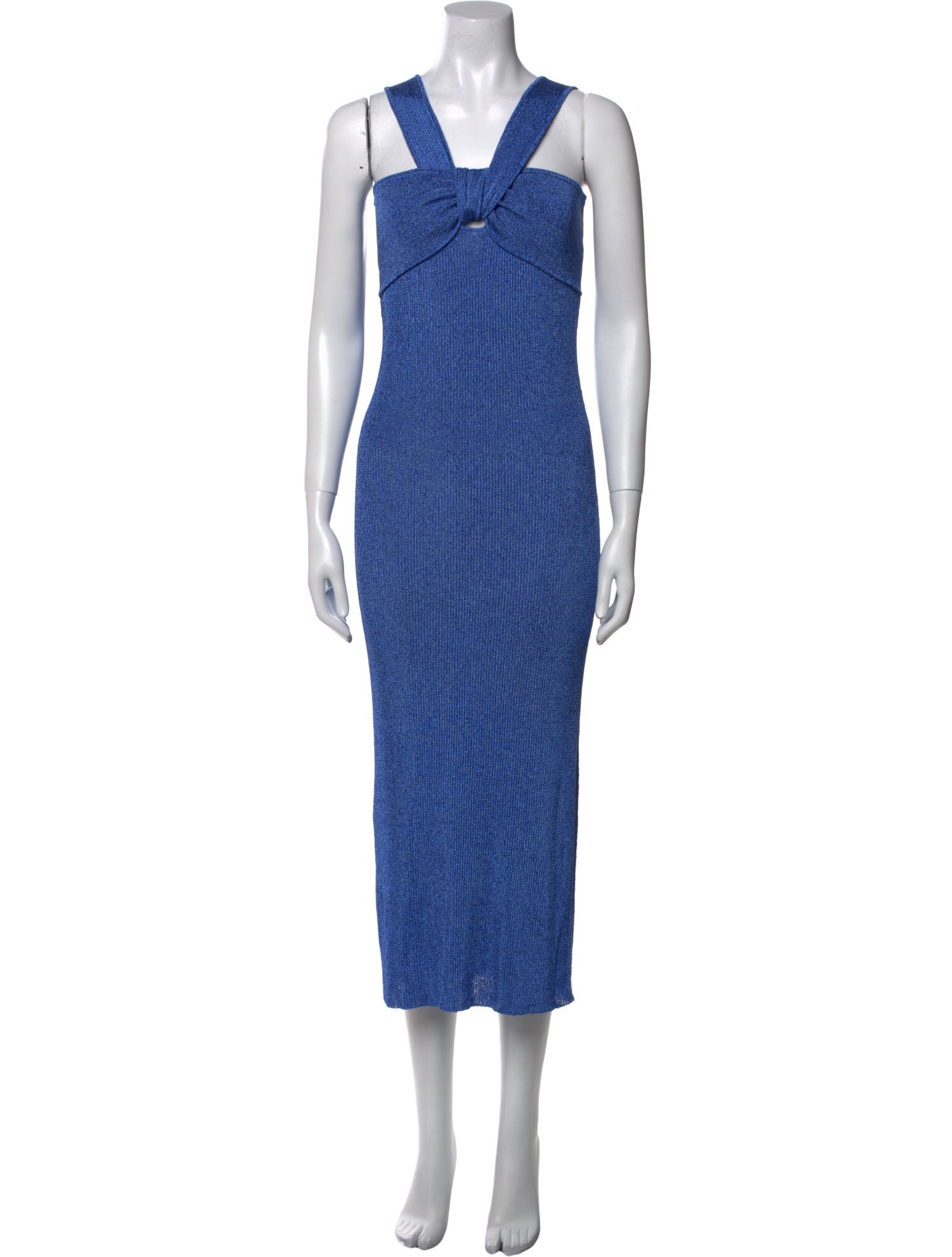 Milly Square Neckline Midi Length Dress