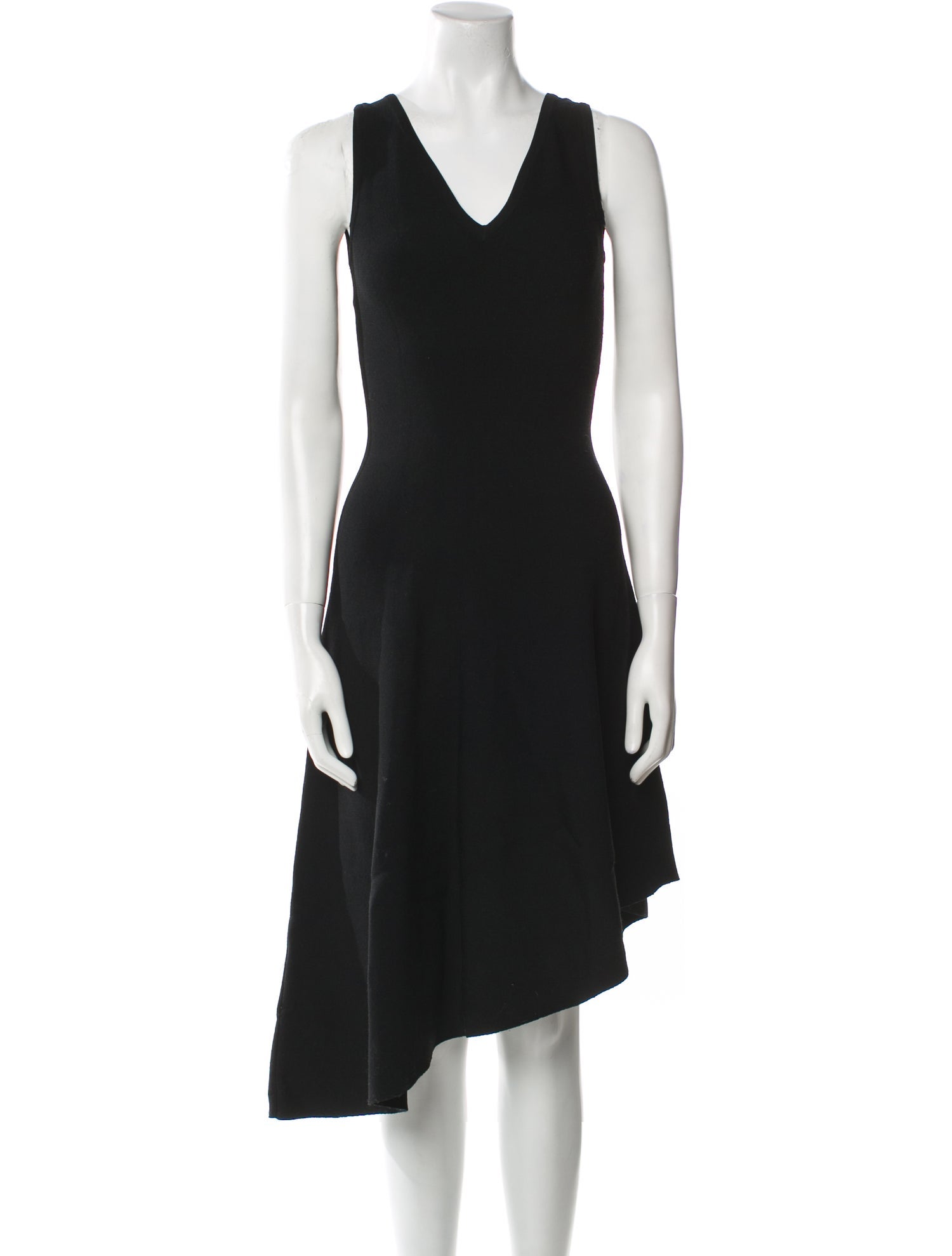 Milly V-Neck Midi Length Dress