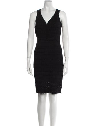 Milly V-Neck Mini Dress