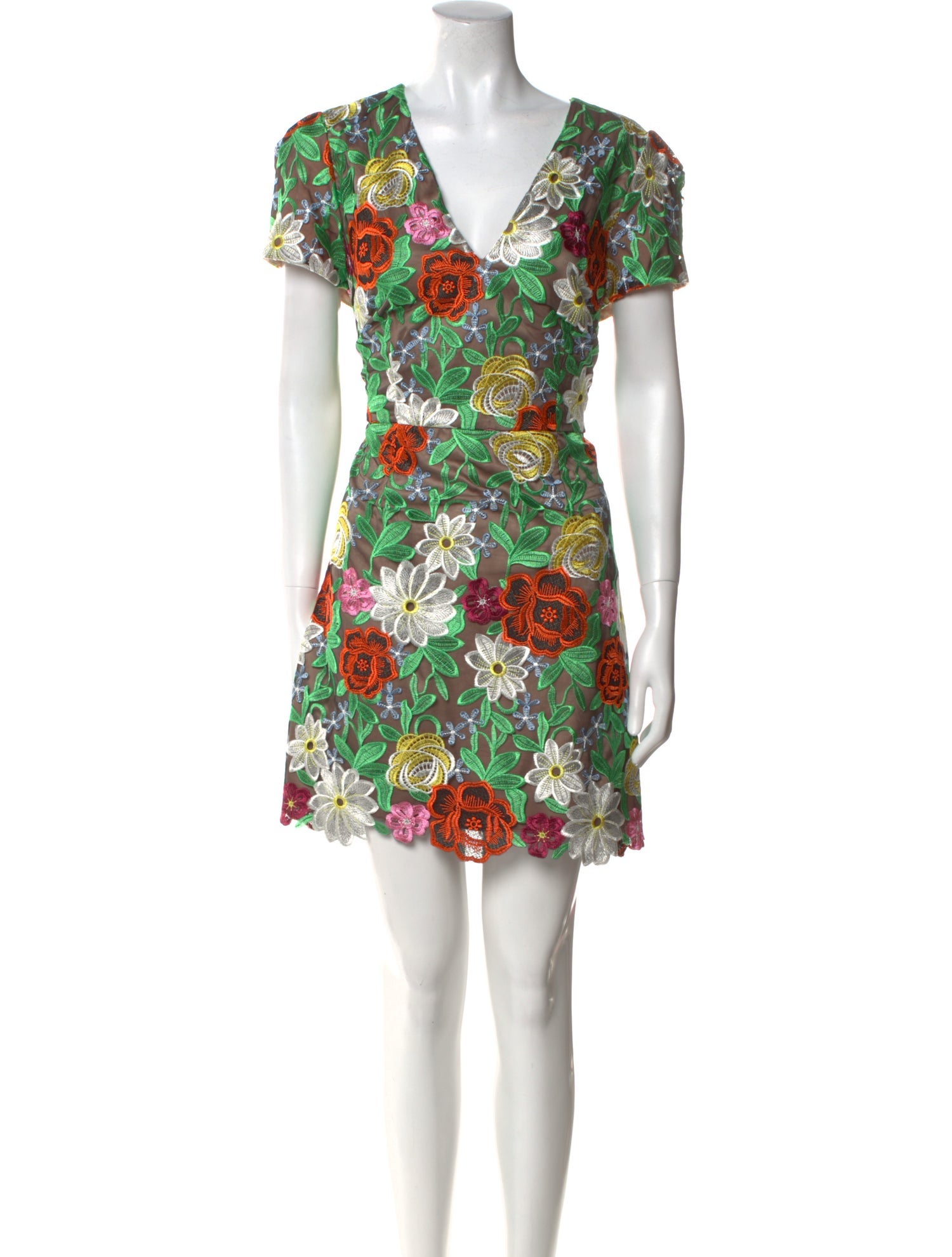 Milly Floral Print Mini Dress w/ Tags