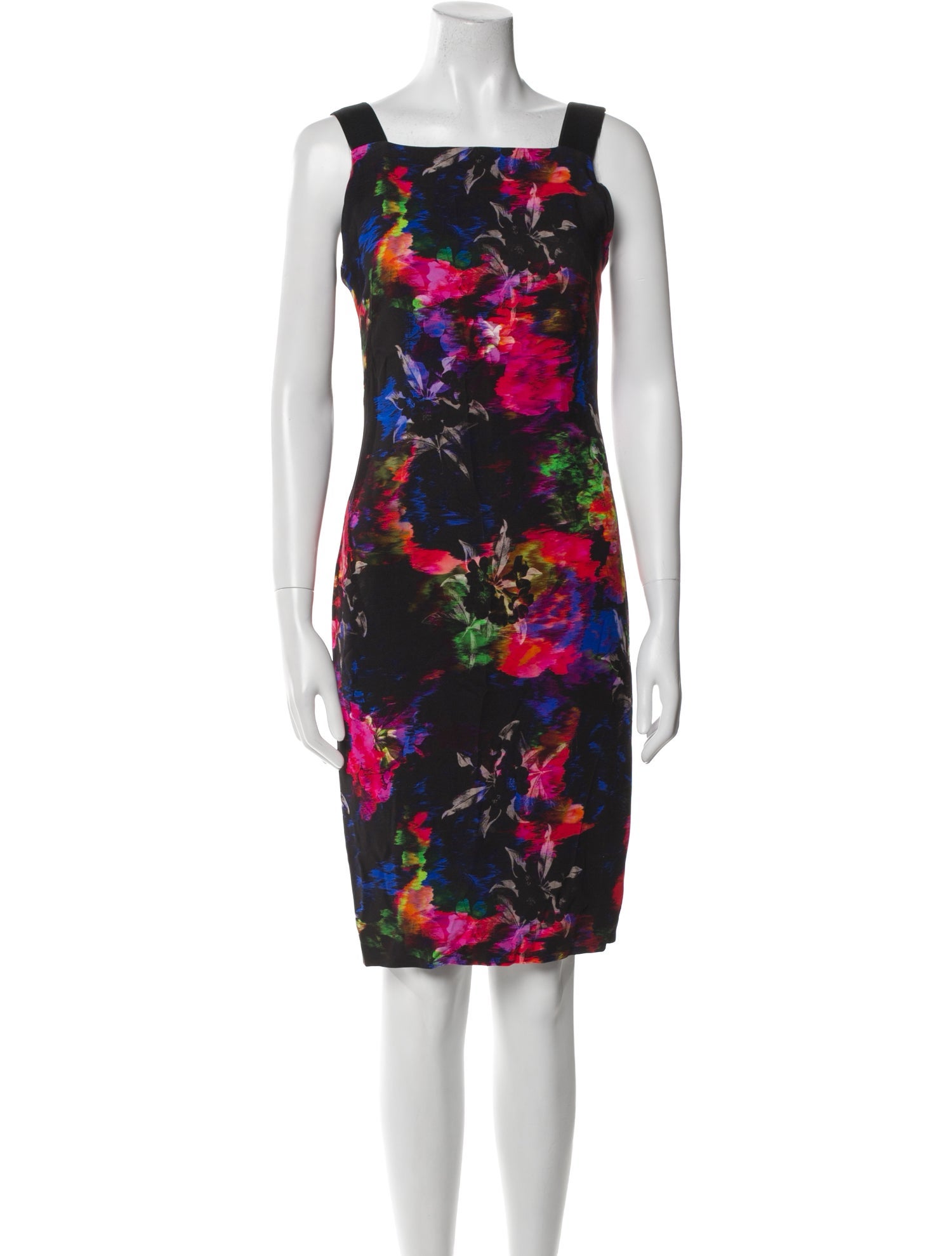 Milly Floral Print Knee-Length Dress