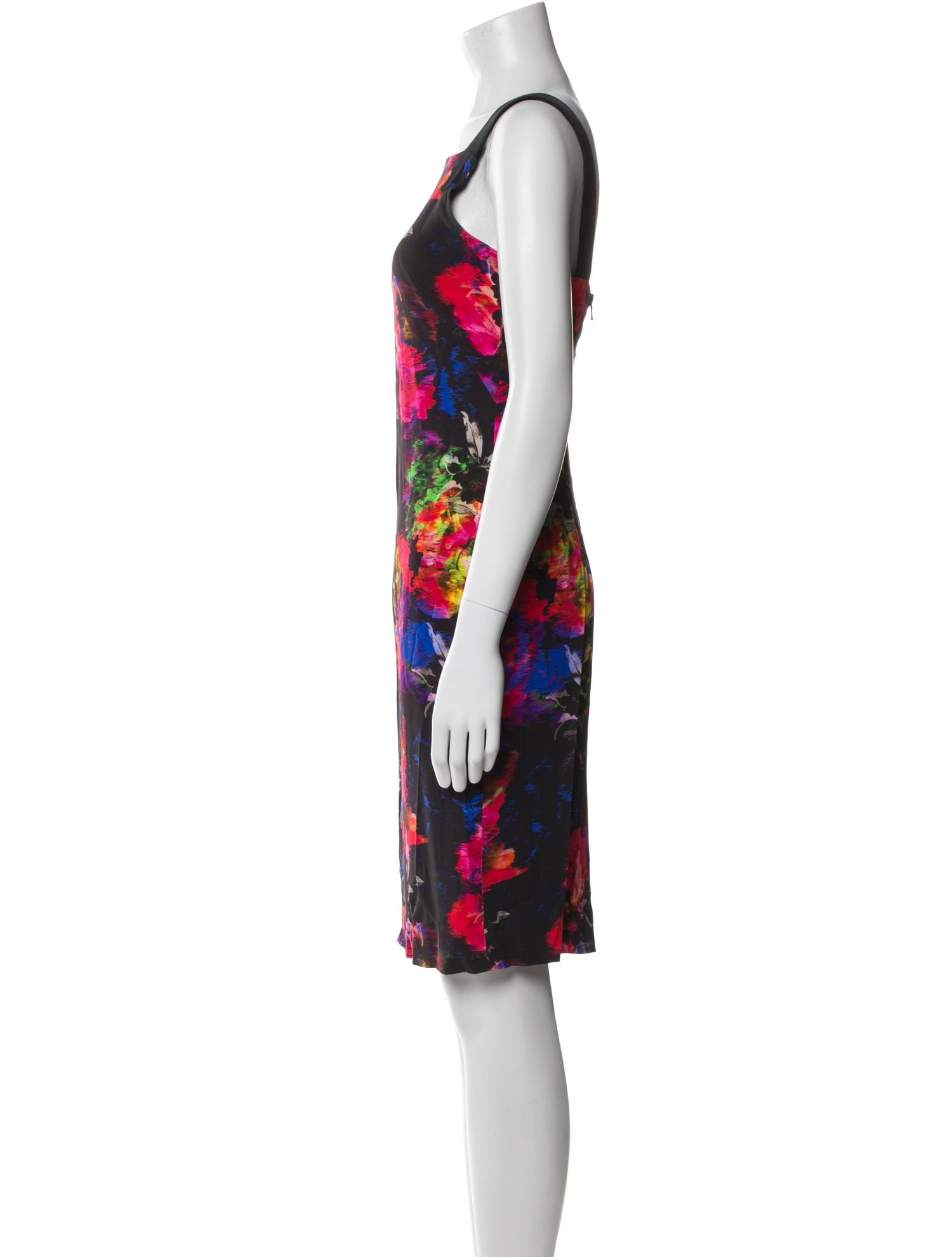 Milly Floral Print Knee-Length Dress