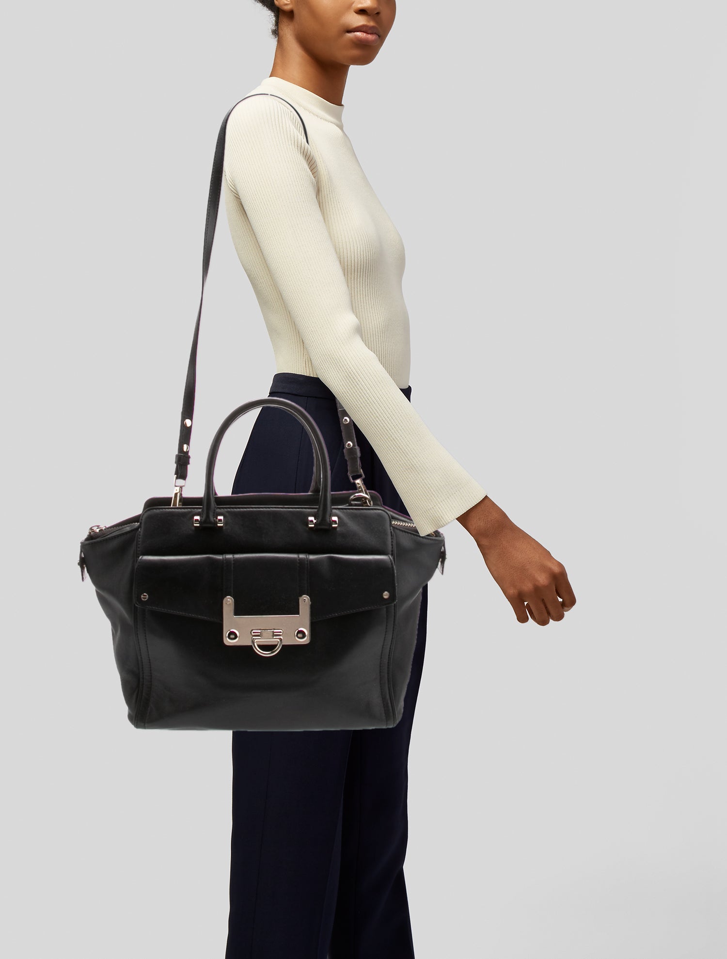 Milly Leather Shoulder Bag