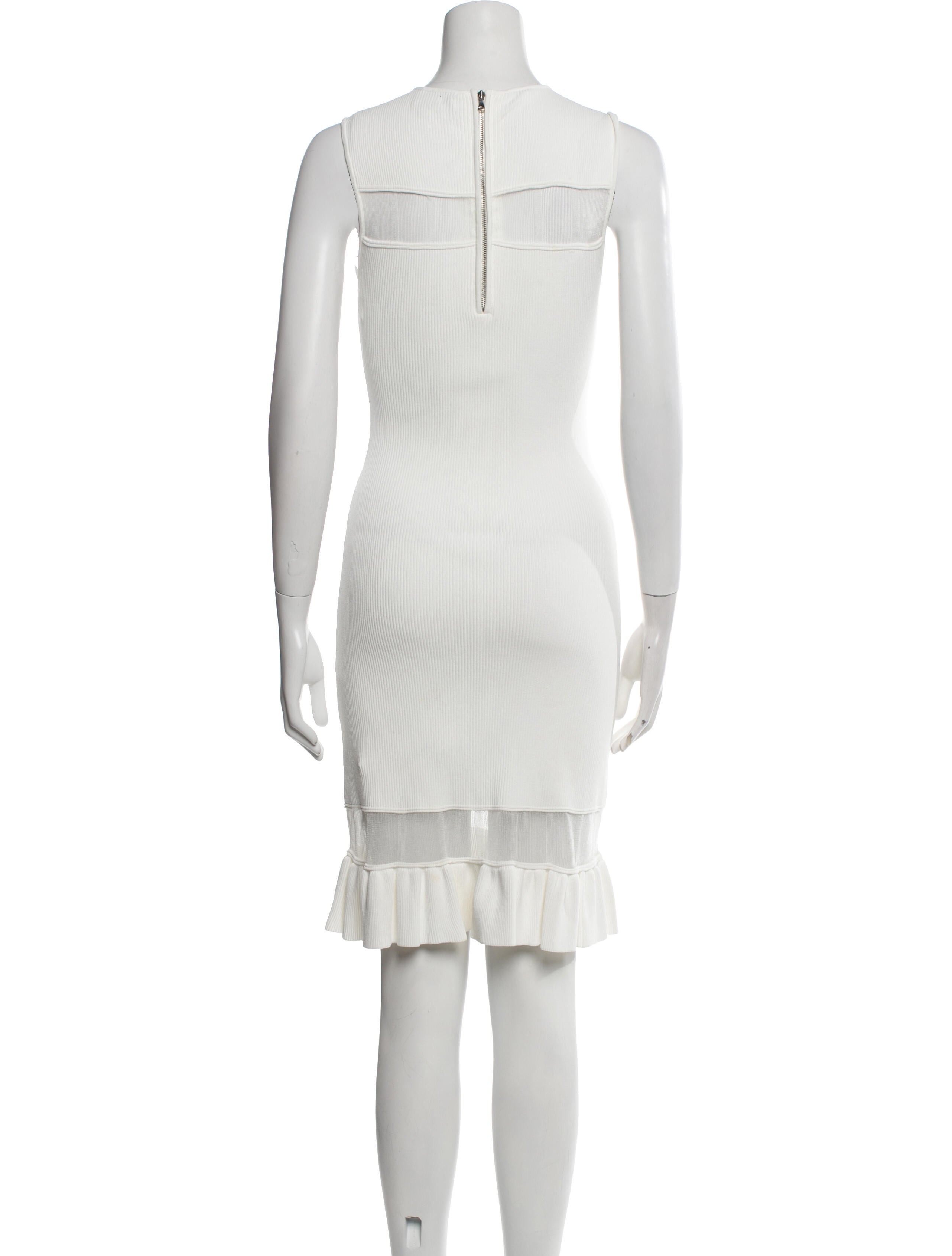 Milly Crew Neck Knee-Length Dress