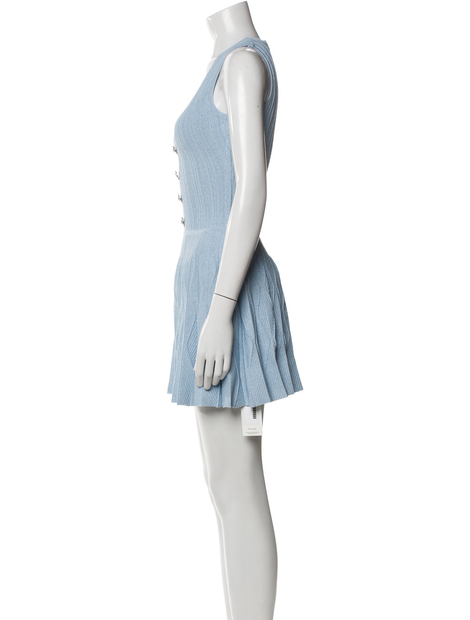 Milly Scoop Neck Mini Dress