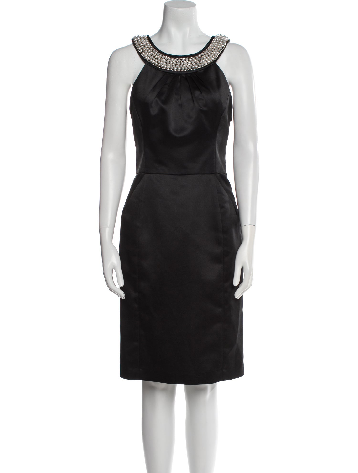 Milly Scoop Neck Knee-Length Dress