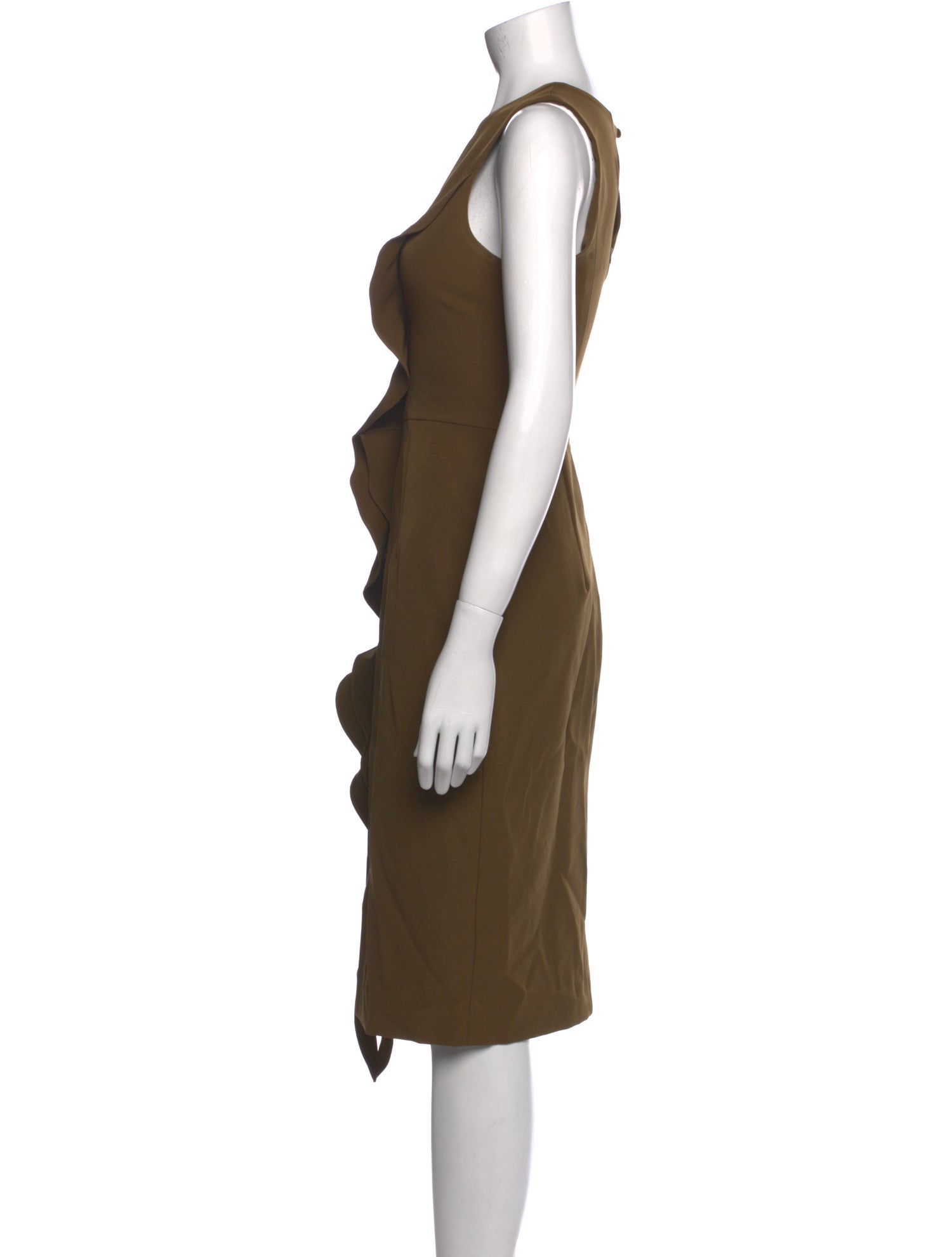 Milly Scoop Neck Midi Length Dress