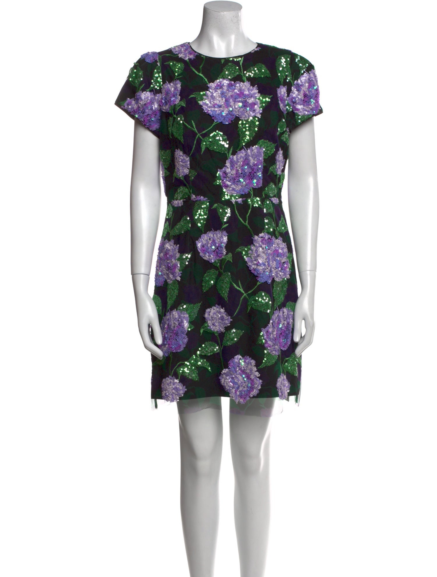 Milly Floral Print Mini Dress