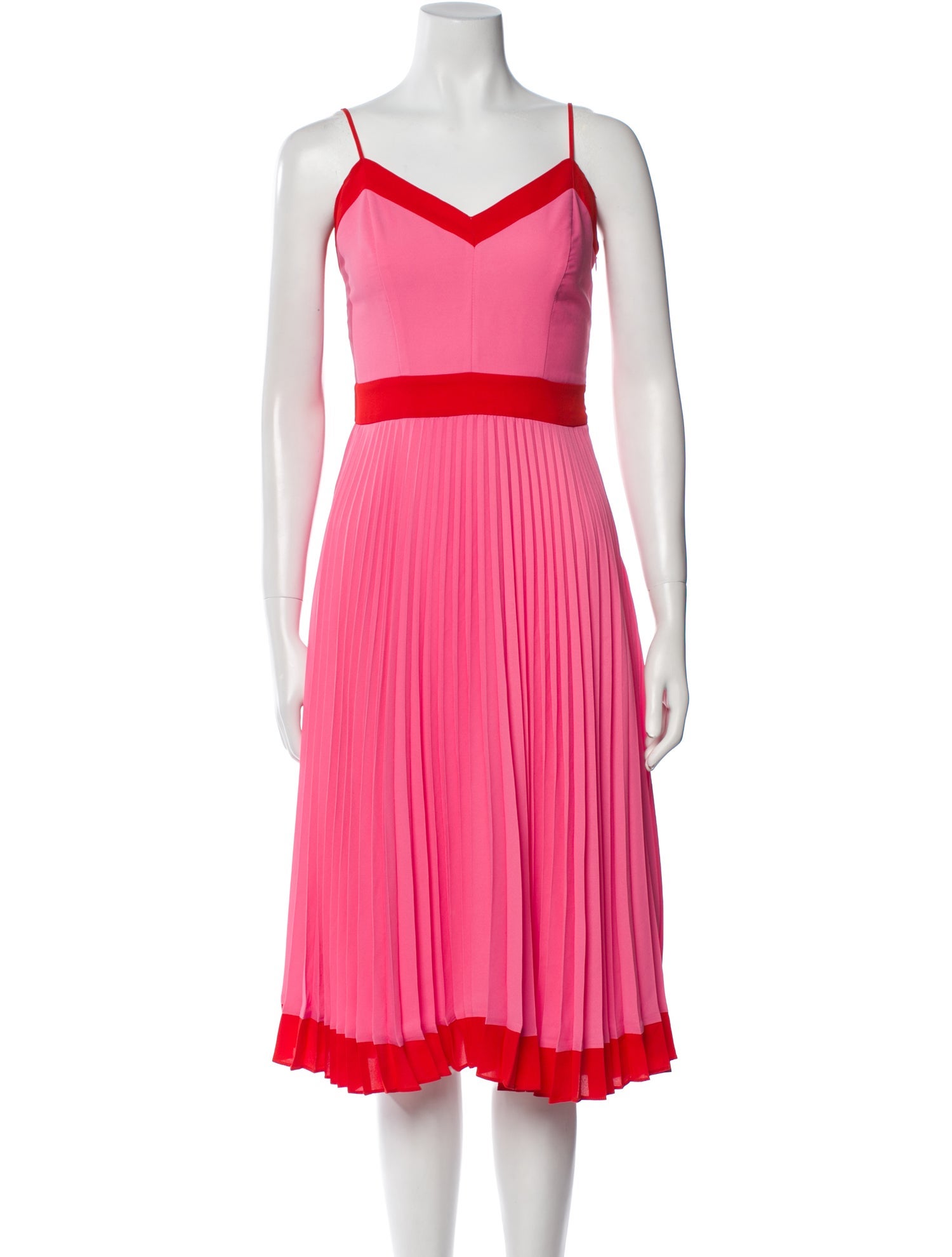 Milly V-Neck Midi Length Dress