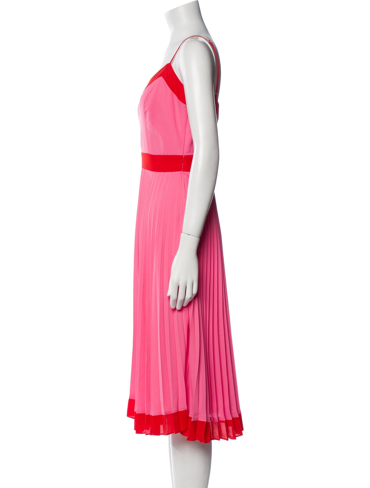 Milly V-Neck Midi Length Dress